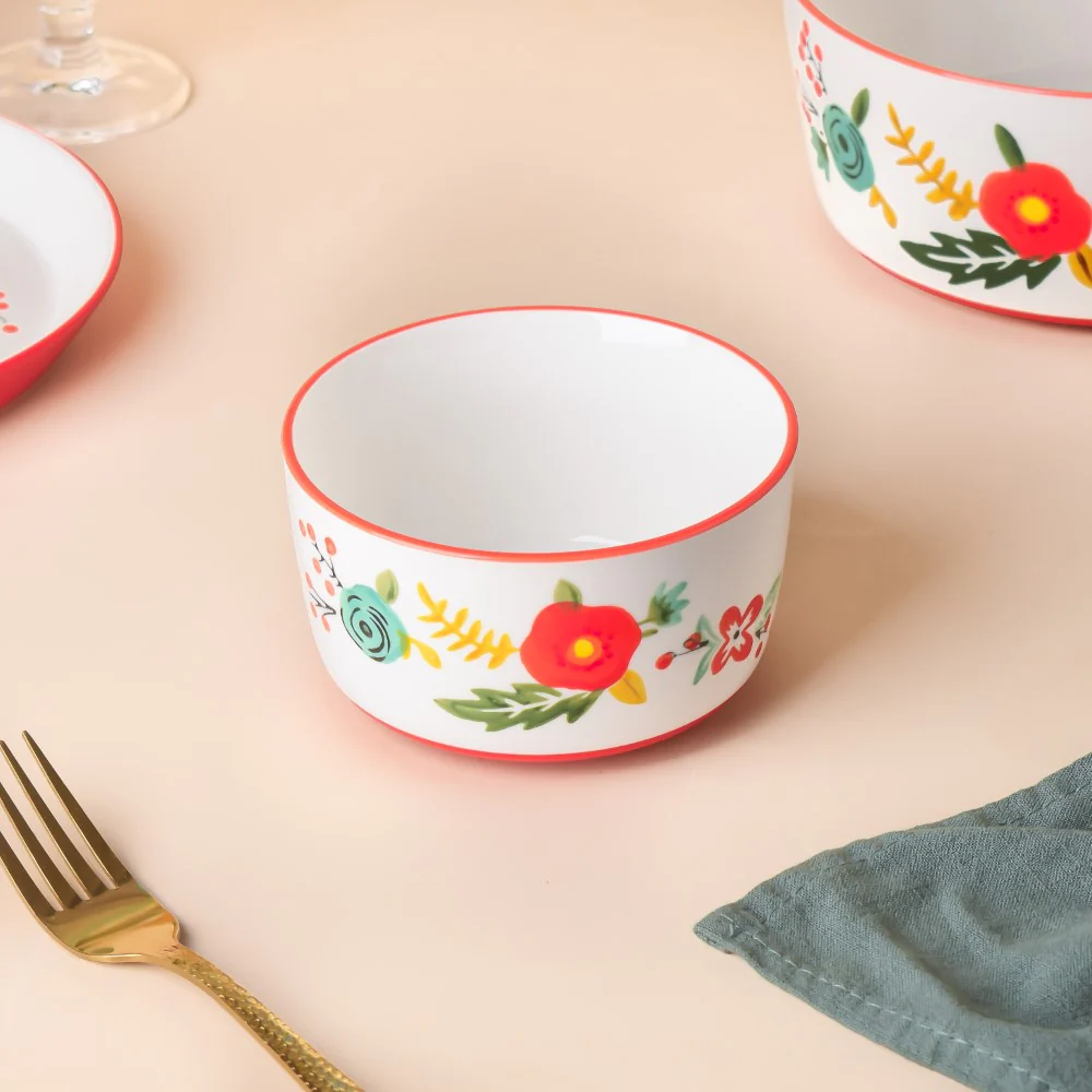 Bloom Red 27 Piece Dinner Set For 6 - Image 6