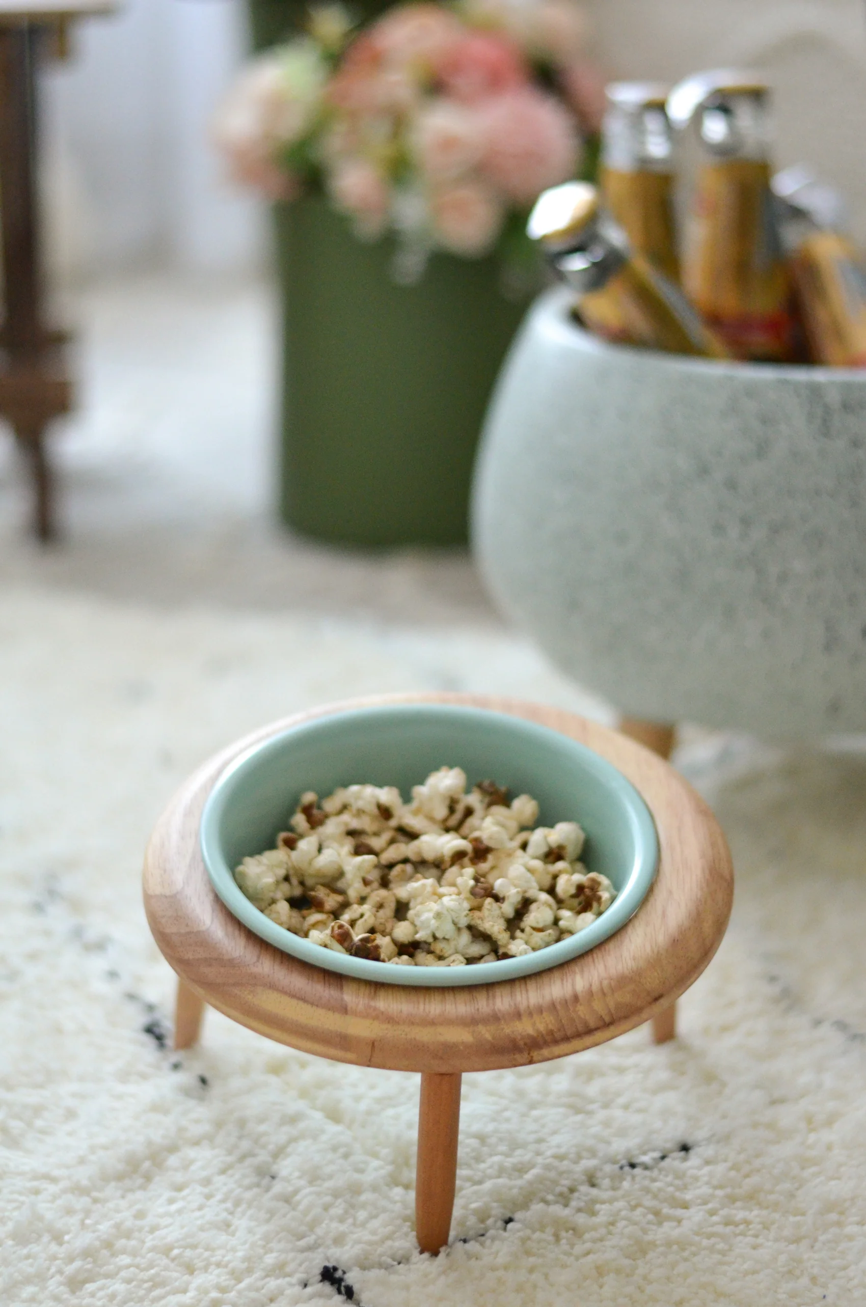 Blue Bowl with Stand - Image 9