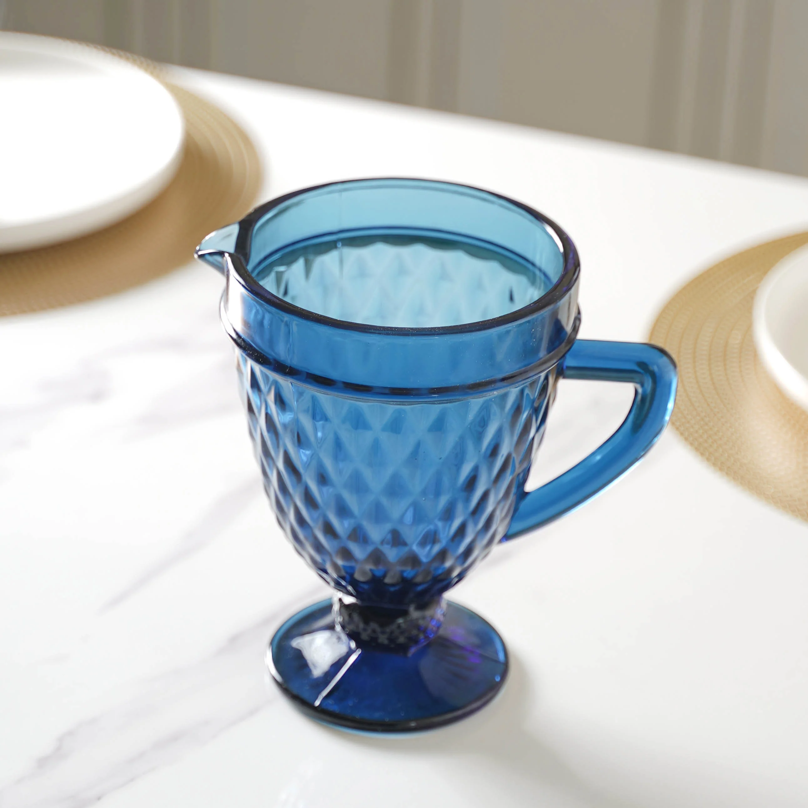 Blue Fancy Juice Jug