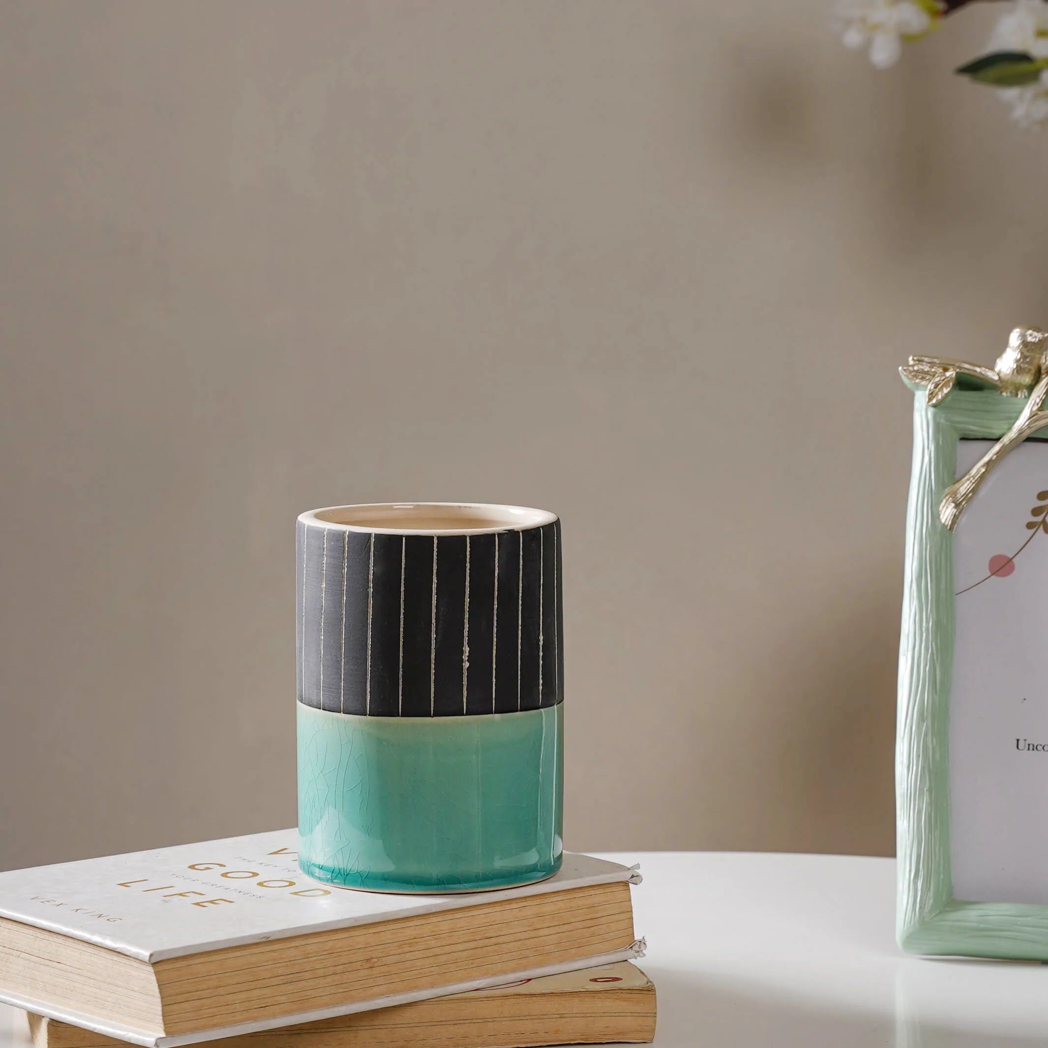 Blue Flower Pot - Image 8