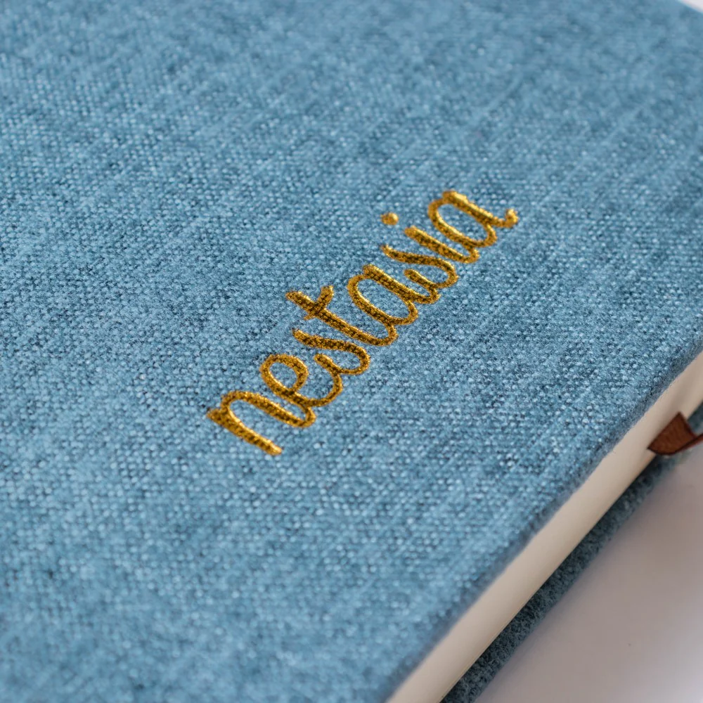 Blue Hardbound Notebook 128 Pages - Image 5