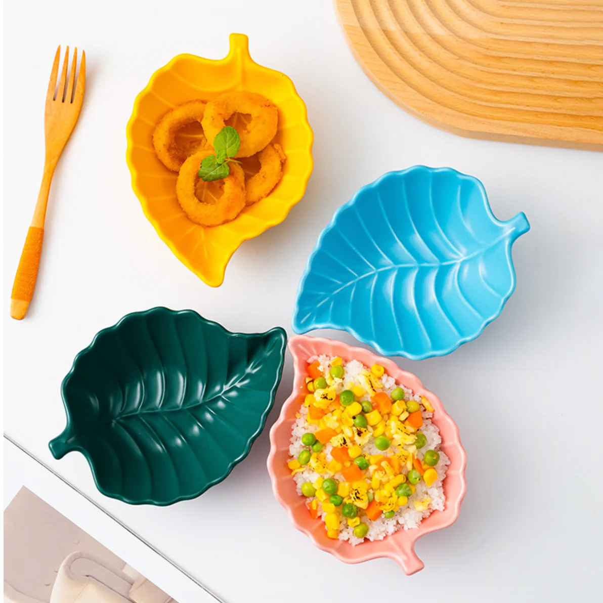 Blue Scotch Pine Leaf Snack Bowl 6 Inch 200 ml - Image 5