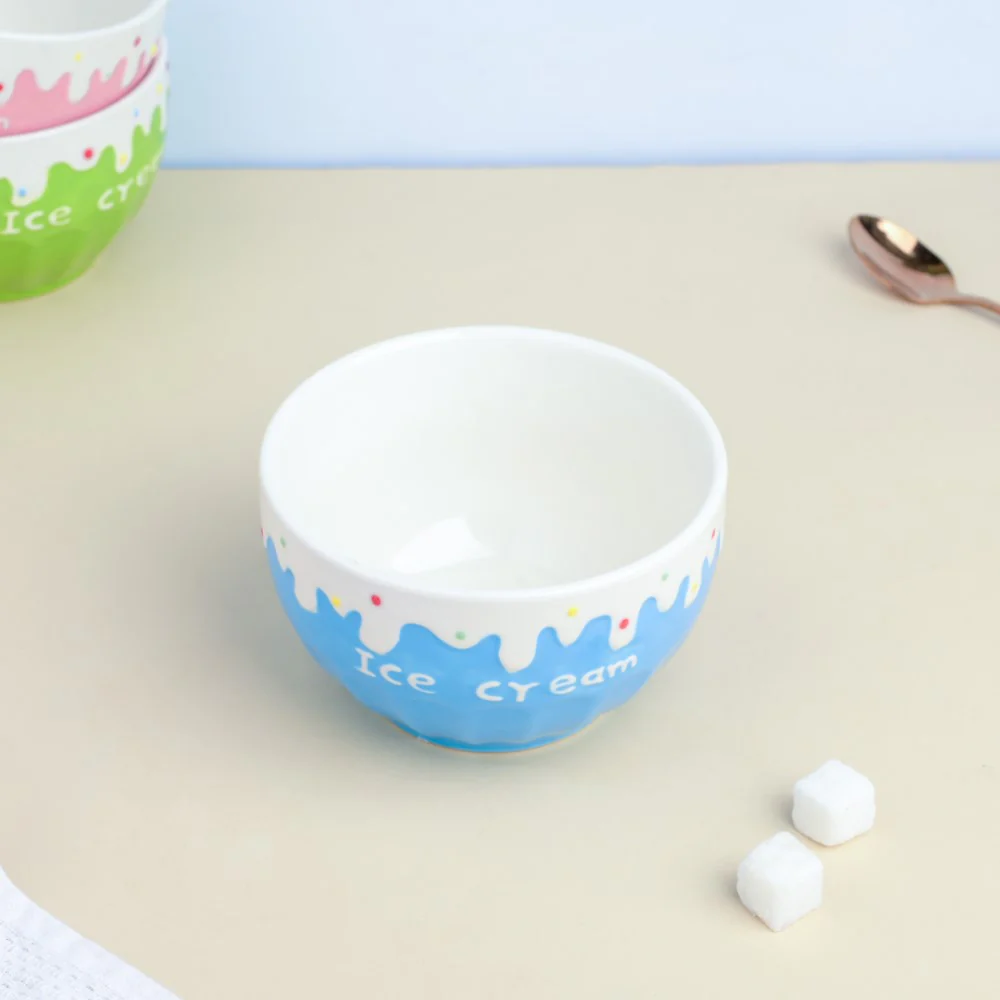 Blue Strawberry Ice Cream Bowl 400 ml - Image 4