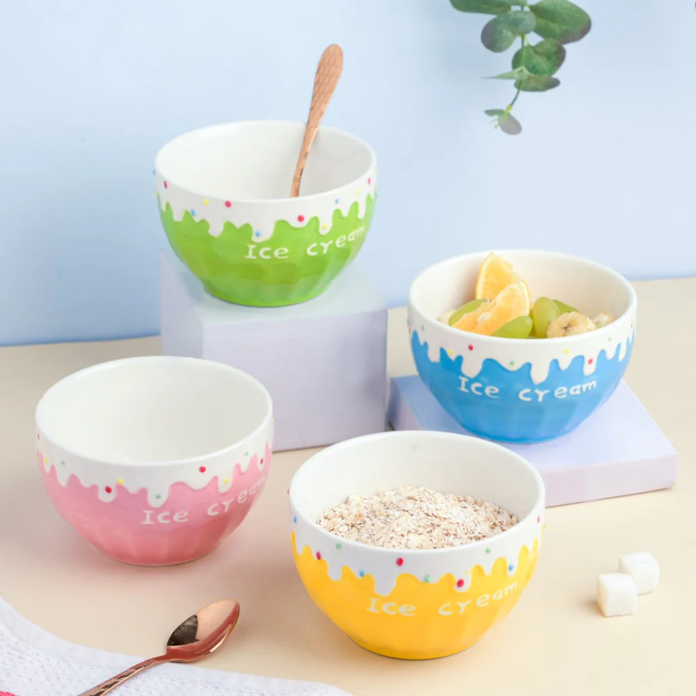 Blue Strawberry Ice Cream Bowl 400 ml - Image 7
