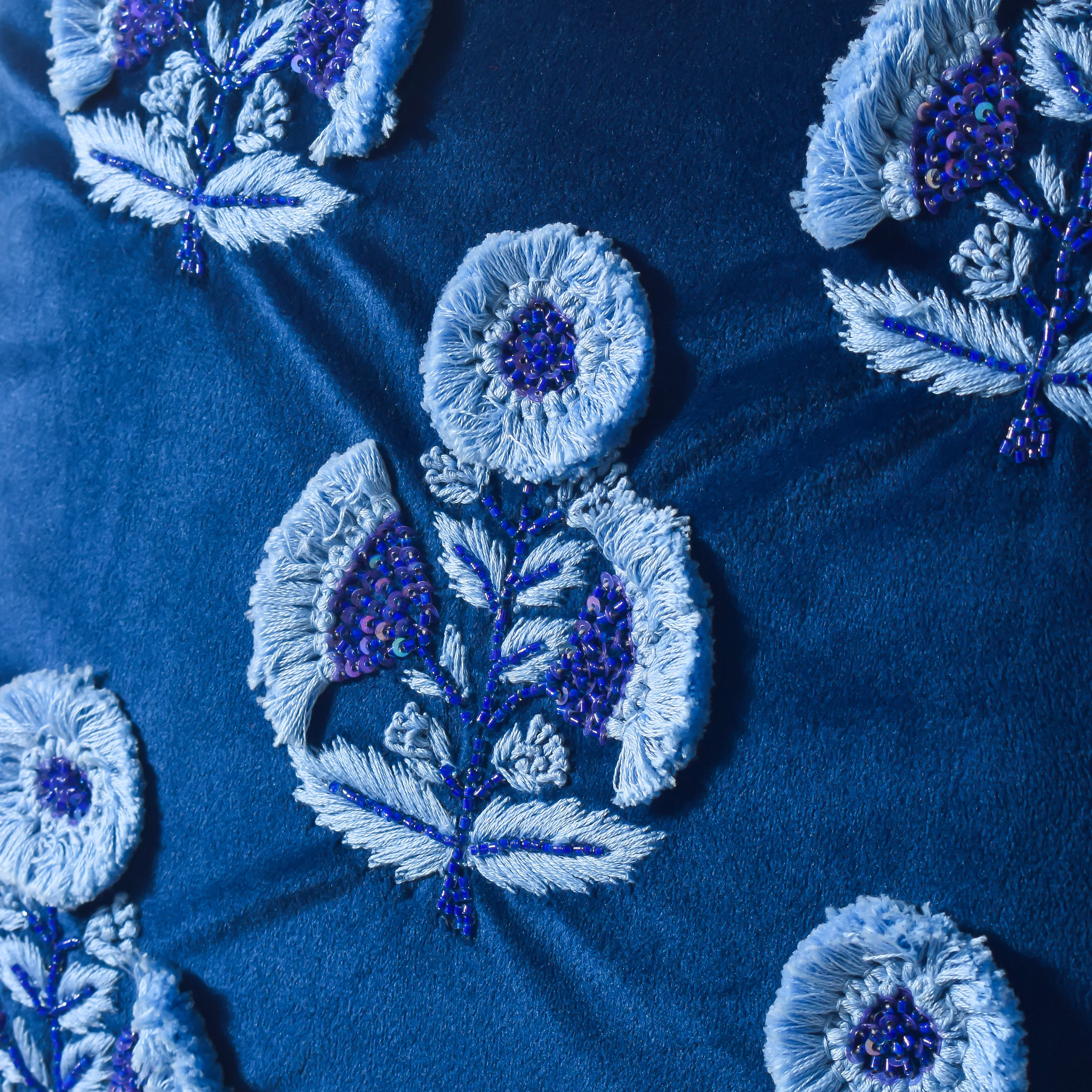 Blue Velvet Cushion Case 16 inch - Image 6
