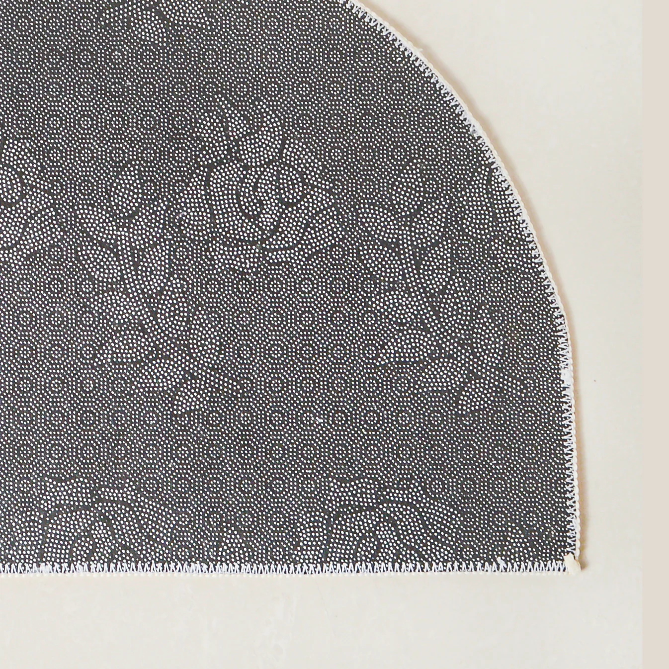 Blue White Semicircle Rug - Image 8