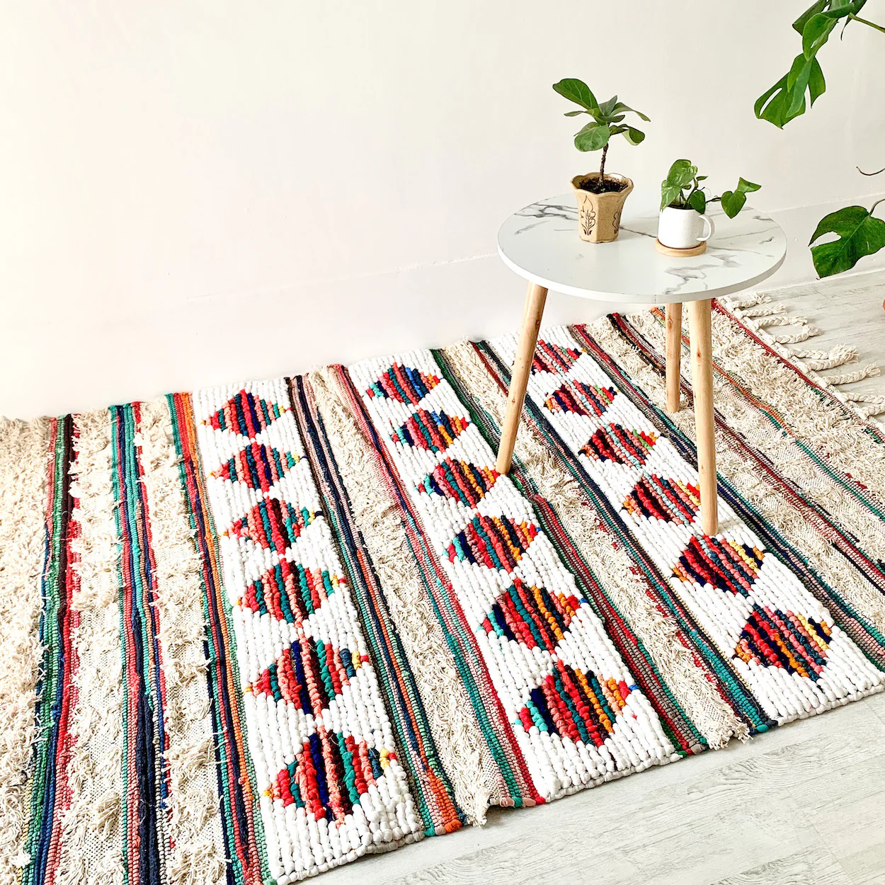 BOHO Delilah Hand Woven Rug - Multicoloured - Image 5