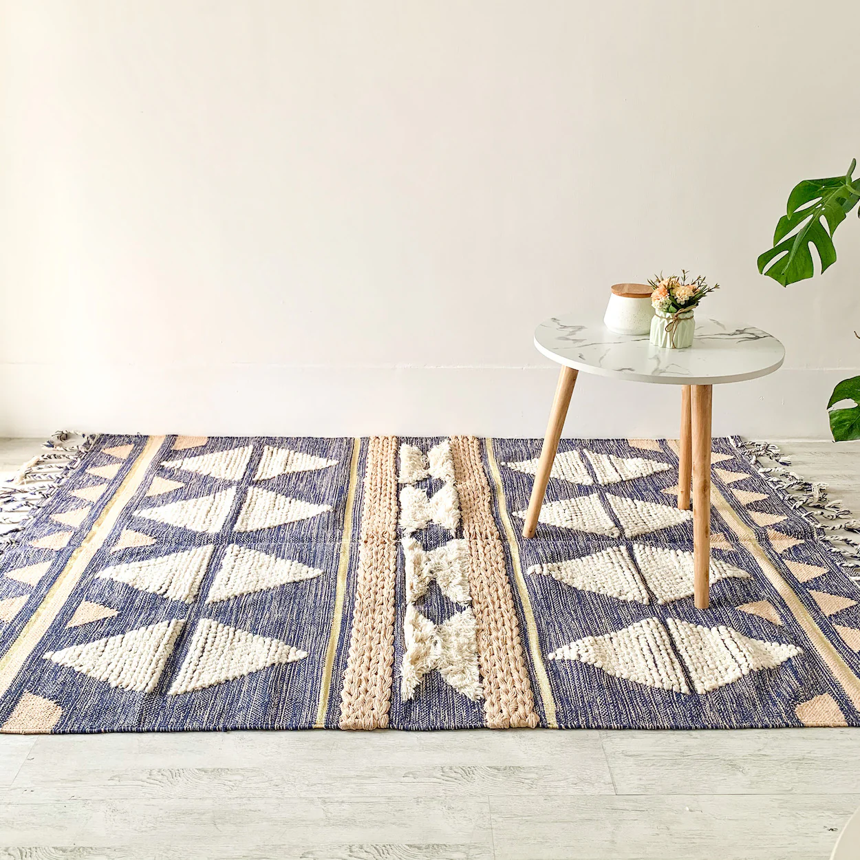 BOHO Lilliana Hand Woven Rug - Indigo - Image 3