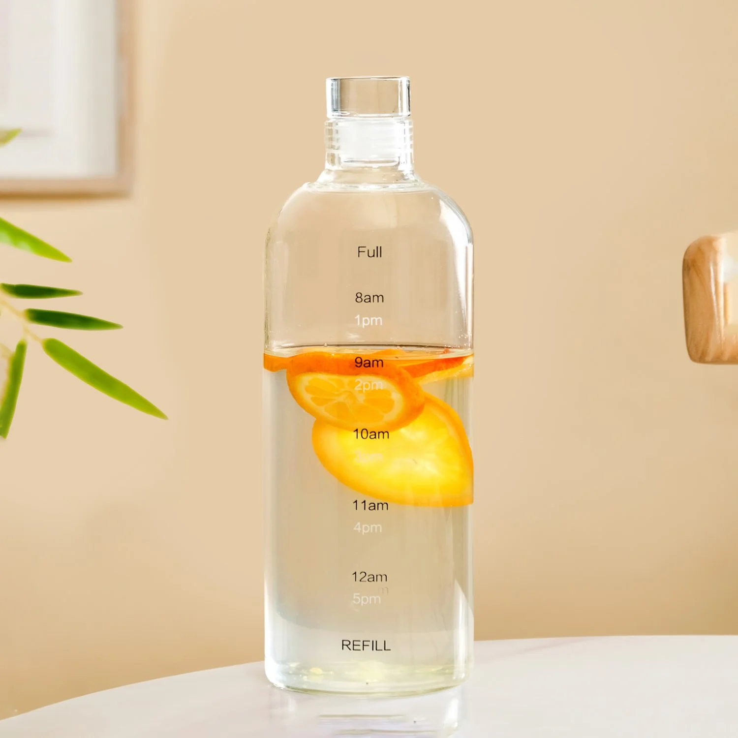 Borosilicate Glass Water Bottle 1050ml