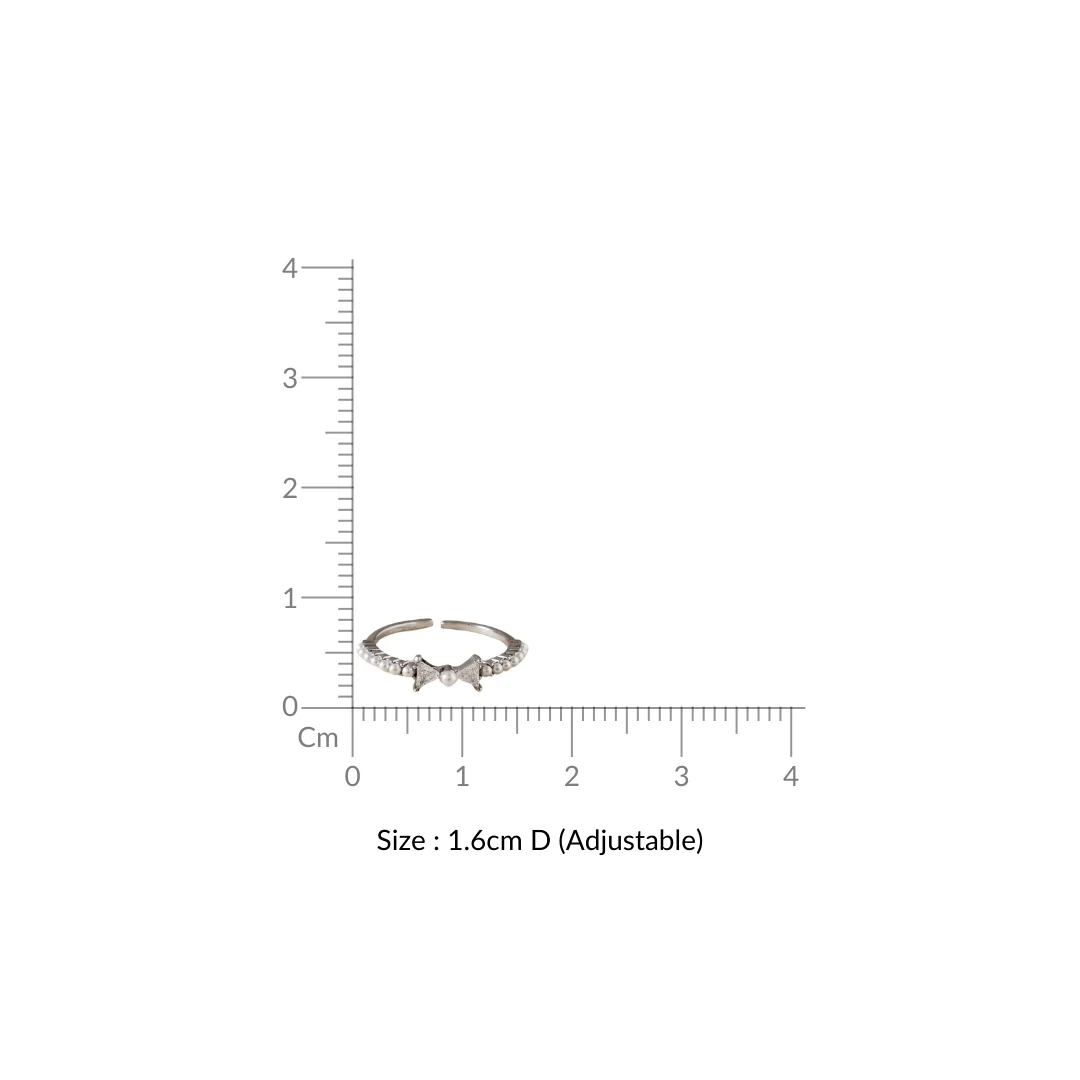 Bow Belle Silver Ring - Image 3