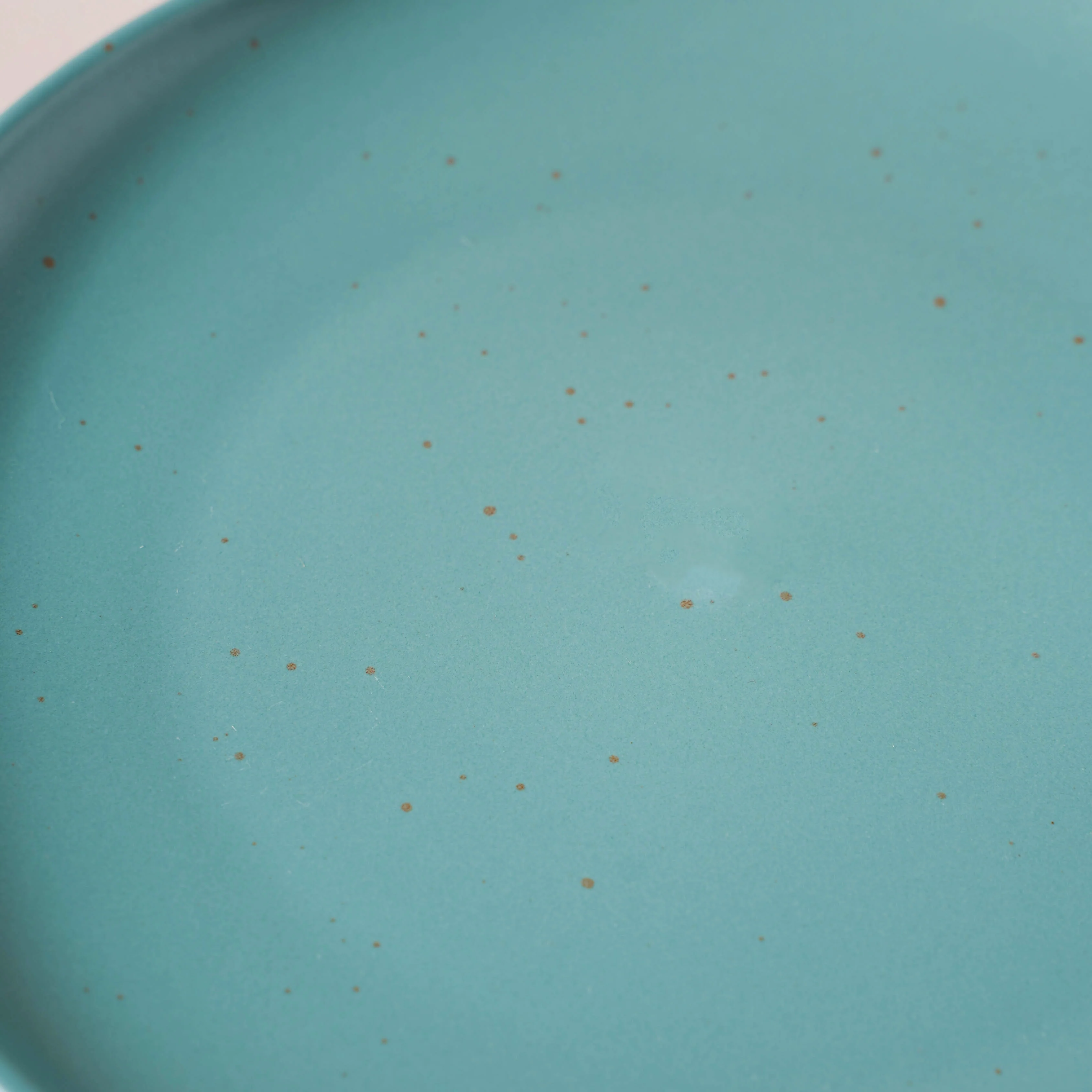 Breathtaking Turquoise Snack Plate 8 Inch - Image 5