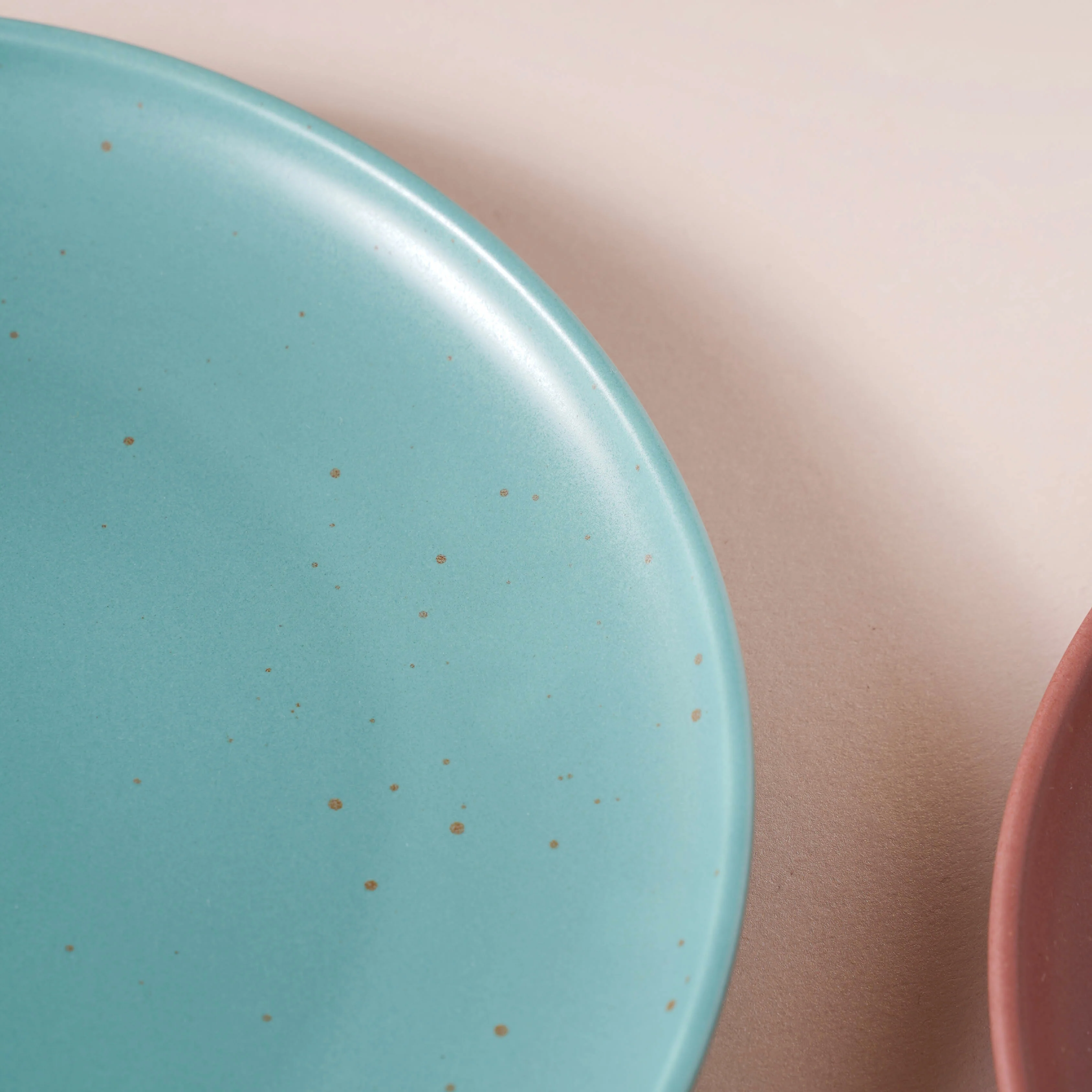 Breathtaking Turquoise Snack Plate 8 Inch - Image 6