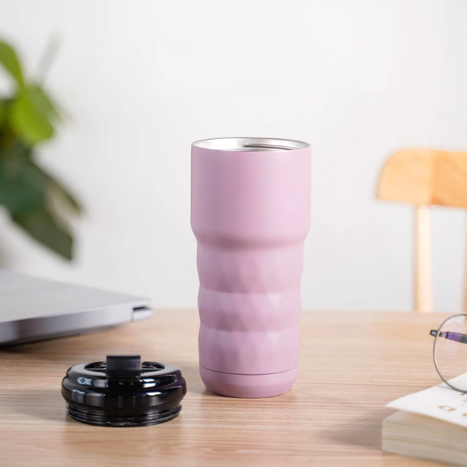 Brewster Grande Leakproof Travel Flask Wistful Mauve 590ml - Image 2