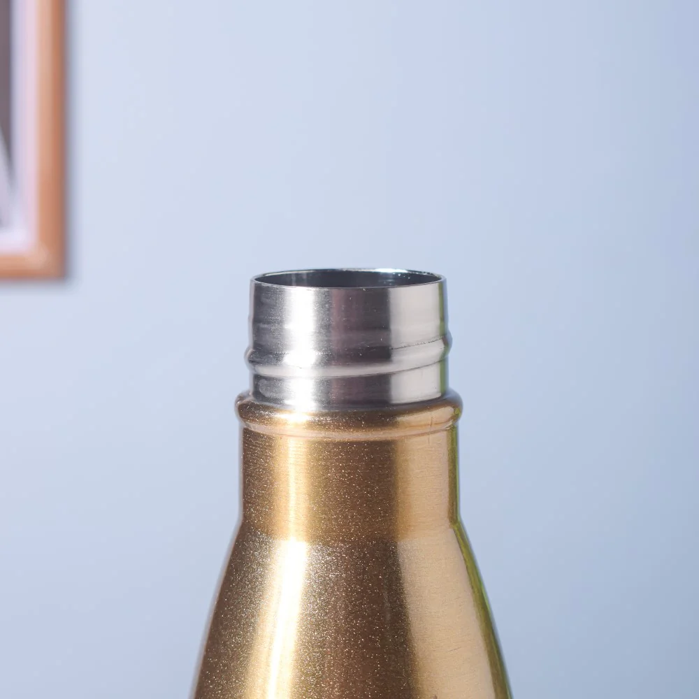 Stainless Steel Water Bottle Gold 750ml - Image 4