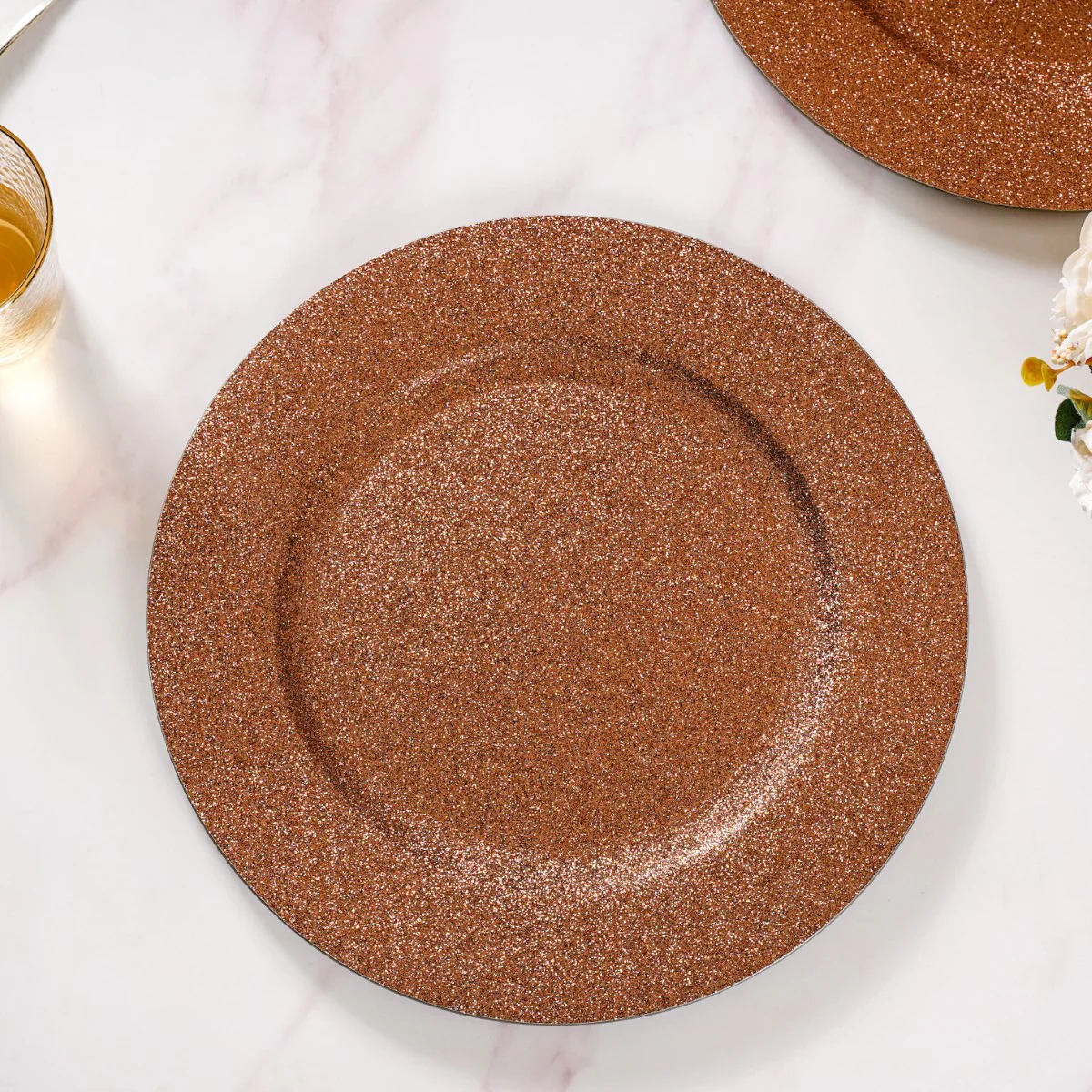 Bronze Shimmer Charger Plate Set Of 6 13 Inch - Image 3