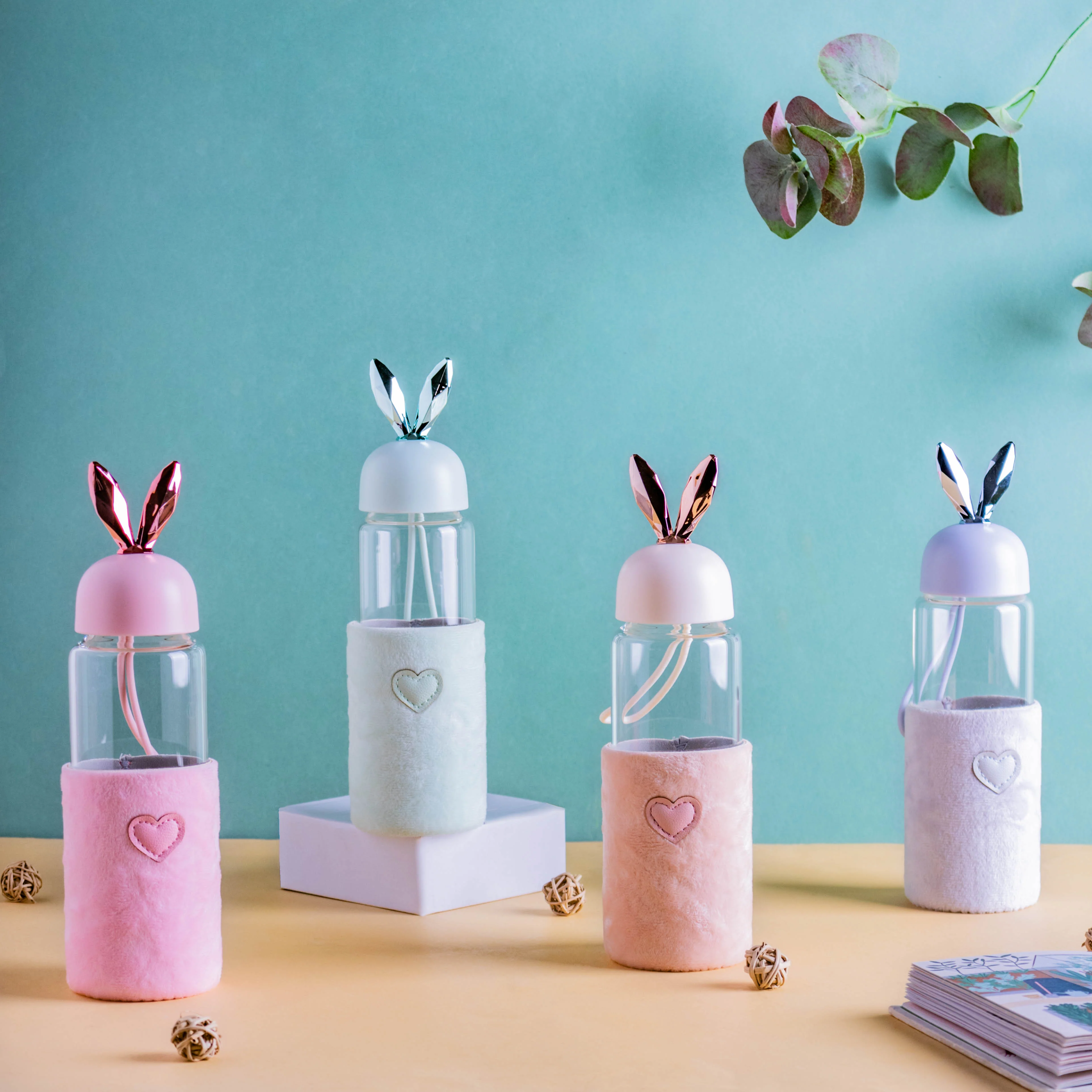 Bunny Ear Glass Bottle - Image 2