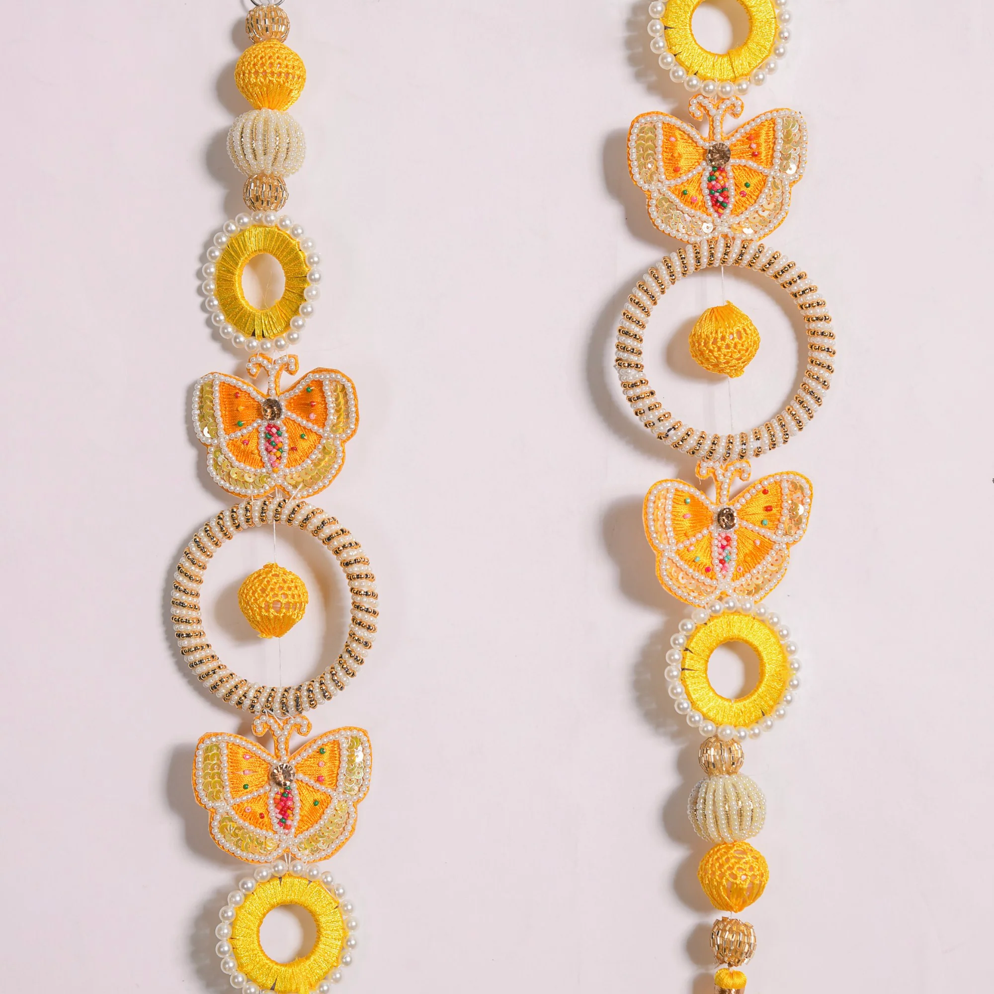 Butterfly Door Hanging Set of 2 Yellow - Image 3