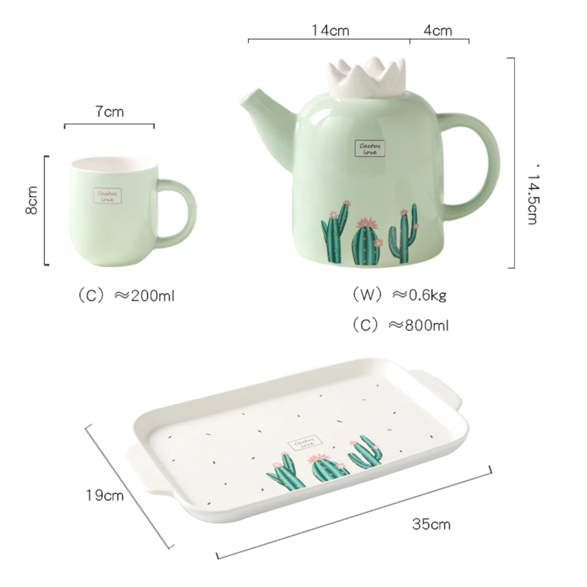 Cactus Tea set - Image 8