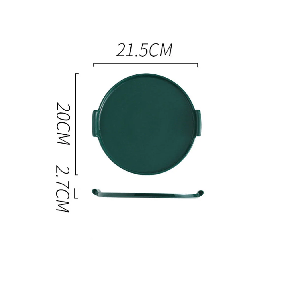 Cake Plate With Cover Green 8.5 Inch - Image 12