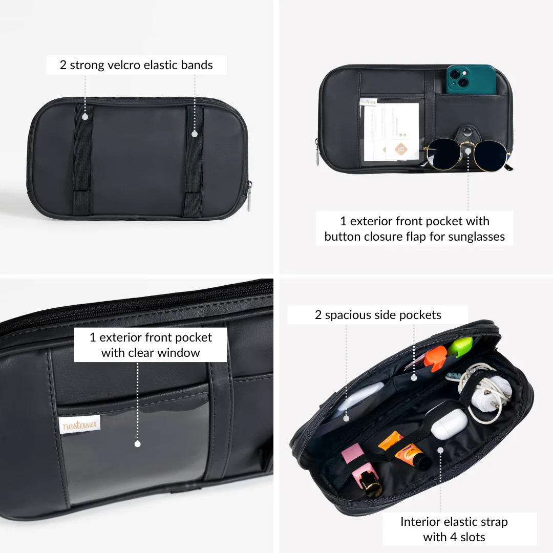Car Visor Organizer Black - Image 6