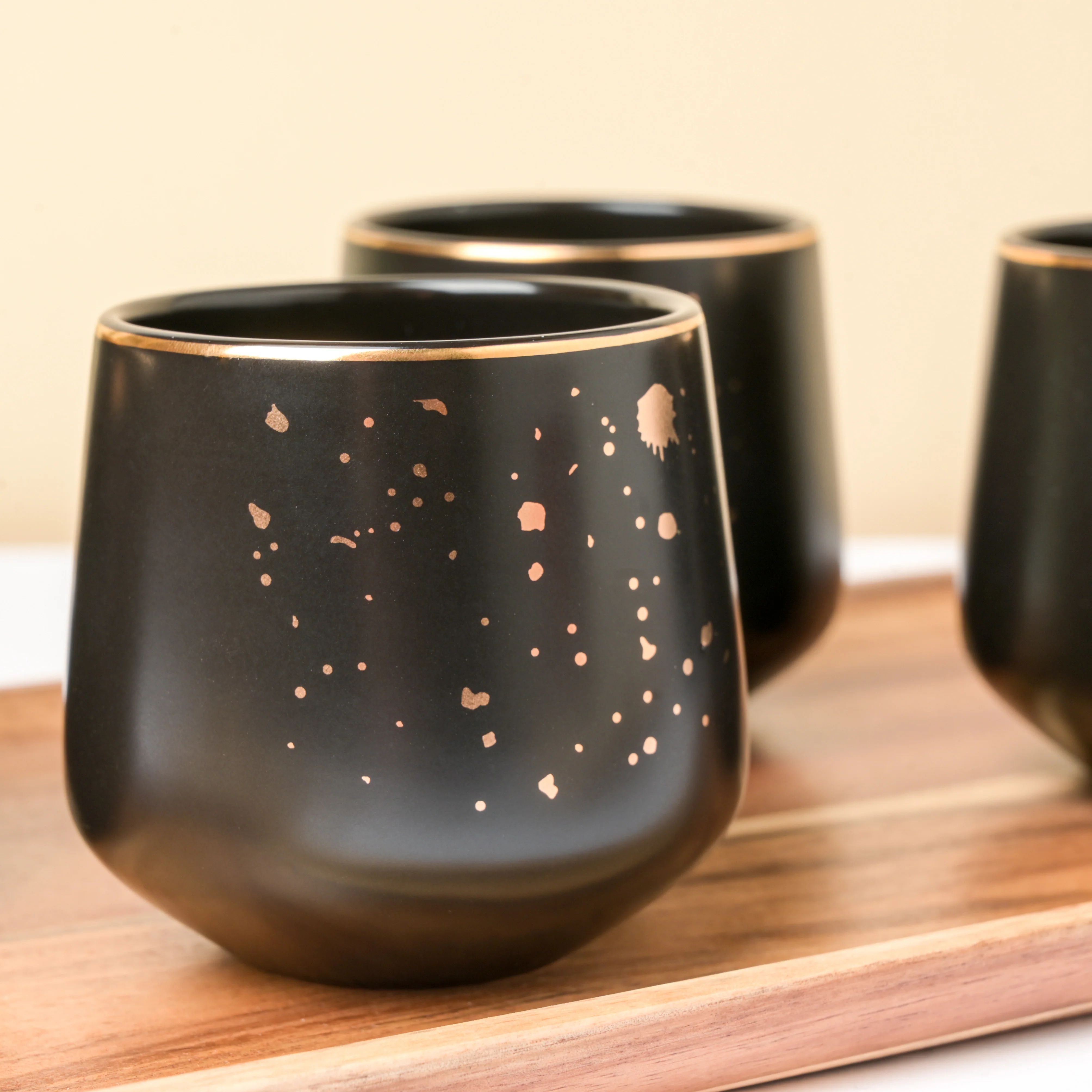 CARA Gold Detail Black Tea Set - Image 10