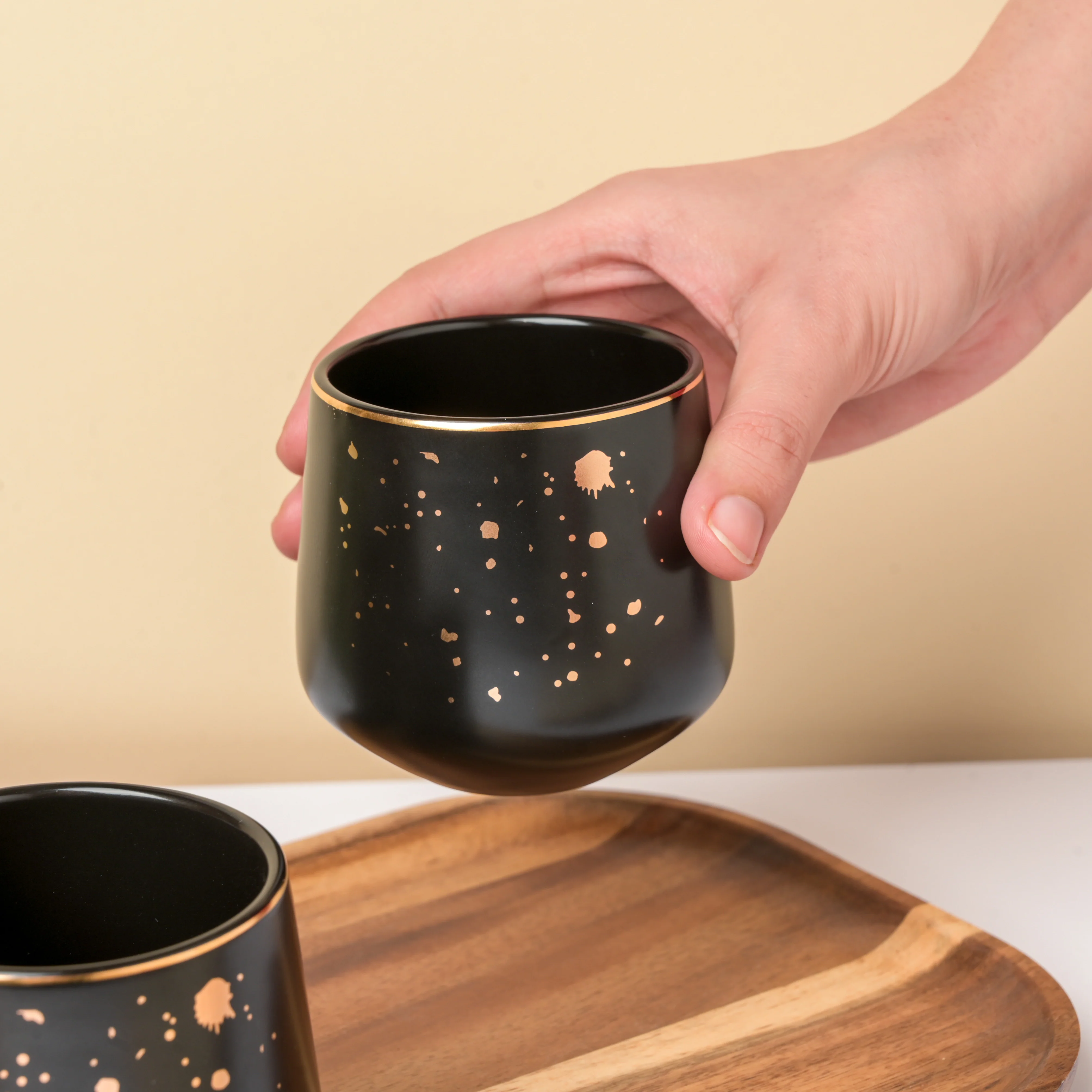 CARA Gold Detail Black Tea Set - Image 7