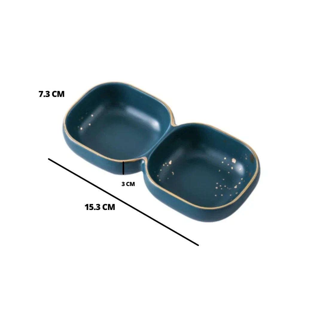 CARA 2 part bowl - midnight green - Image 5