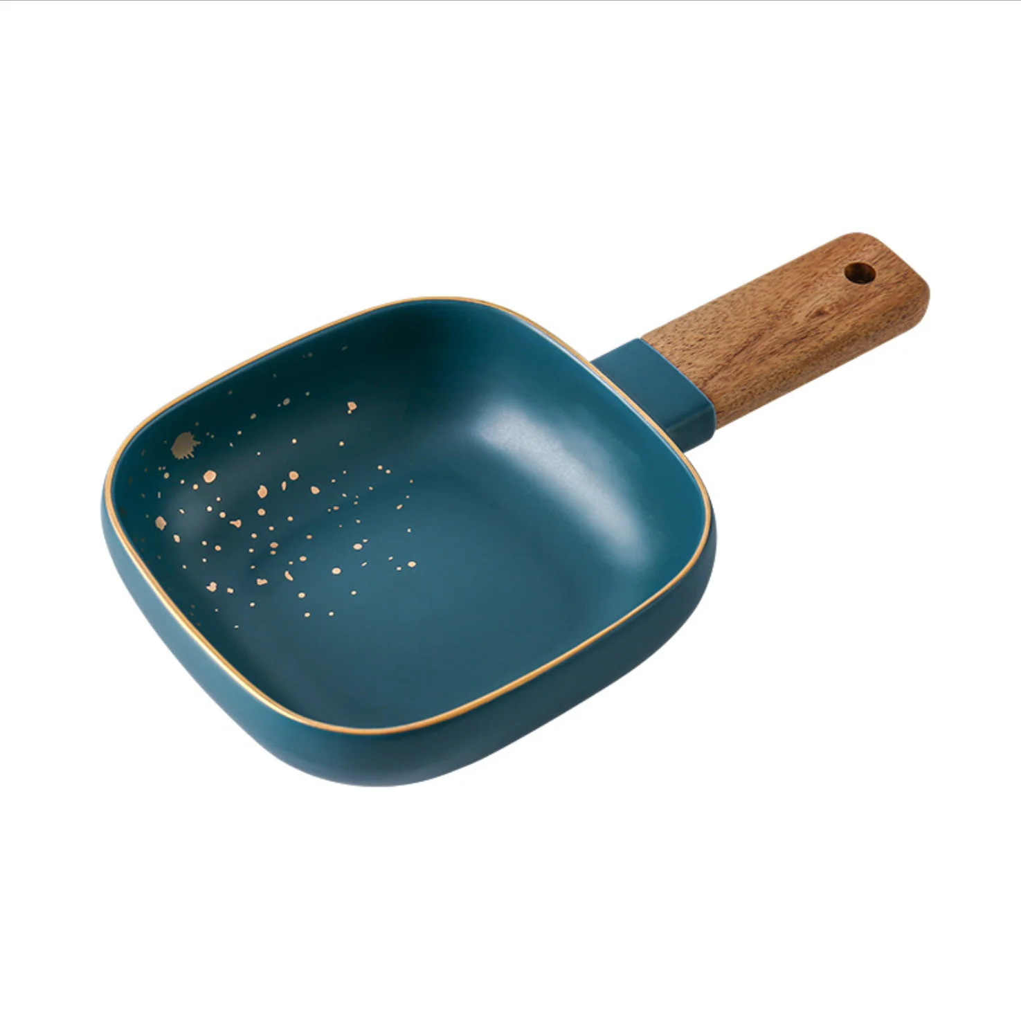 CARA bowl with wooden handle - midnight green - Image 4