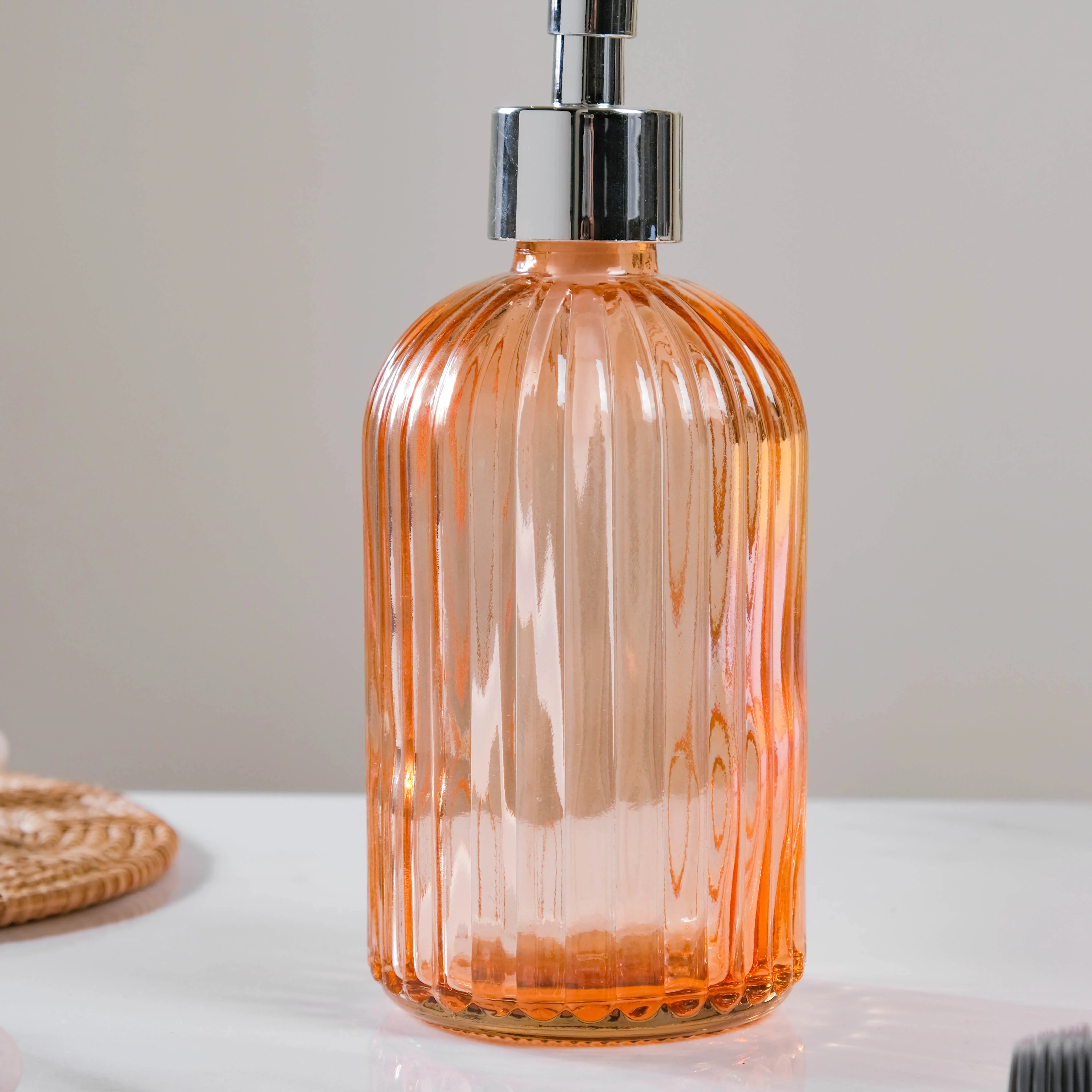 Caramel Amber Glass Dispenser with Nozzle - Image 6