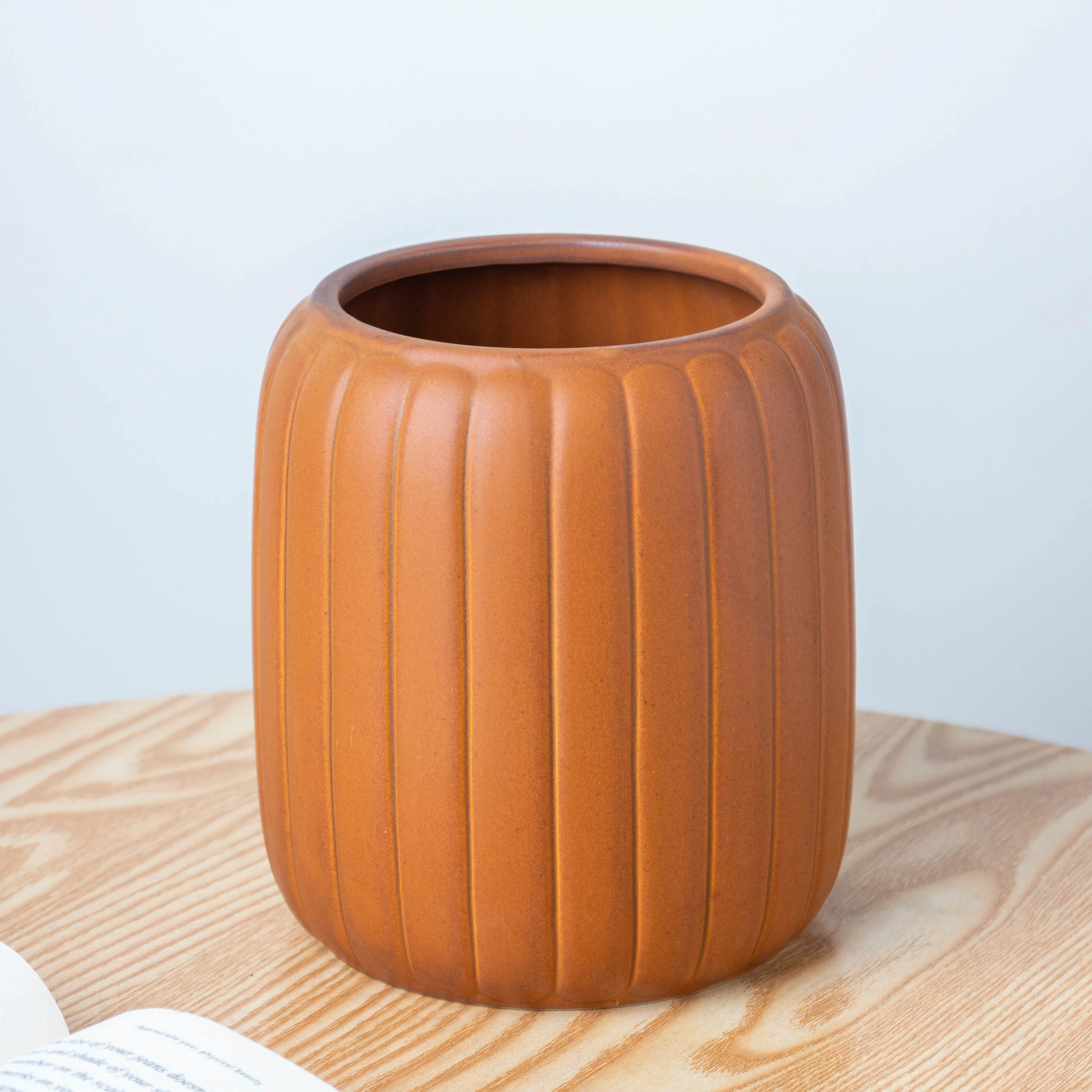 Caramel Brown Vase - Image 12