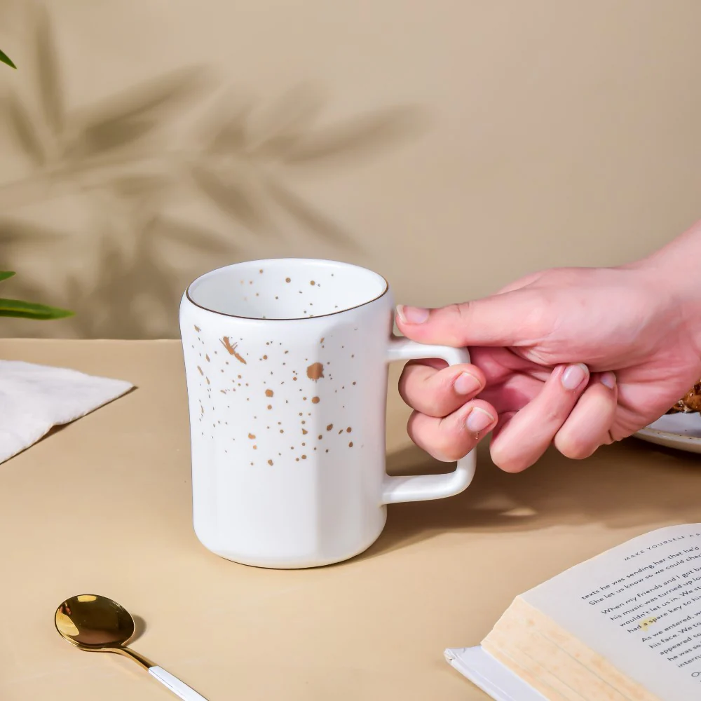 Cara Ceramic White Mug - Image 2