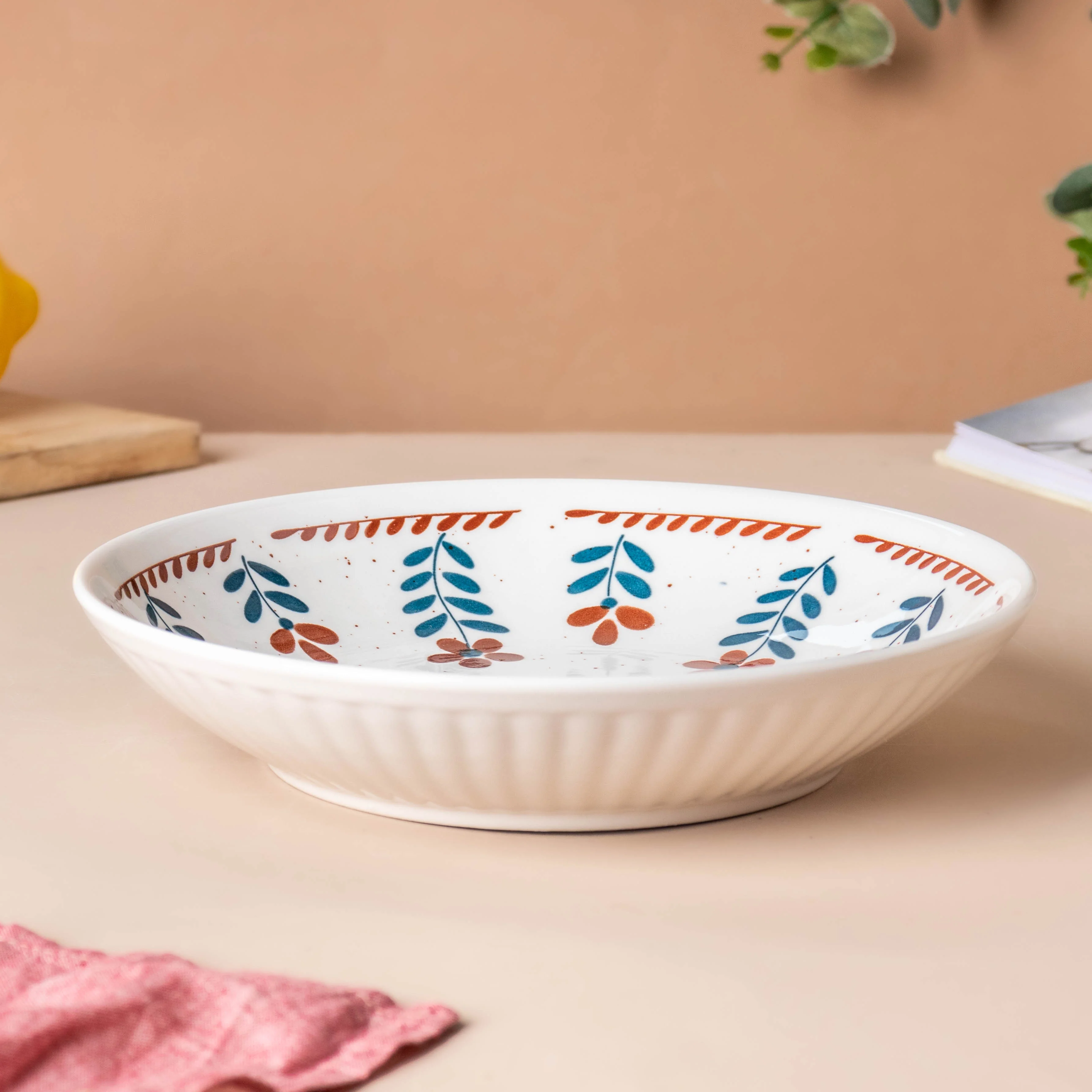 Carmella Floral Ceramic Pasta Plate - Image 5