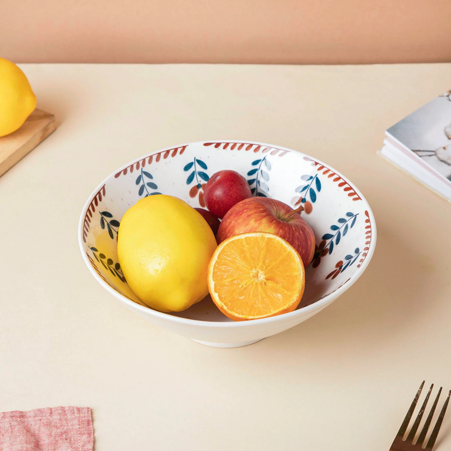 Carmella Floral Ceramic Ramen Bowl 900 ml - Image 4