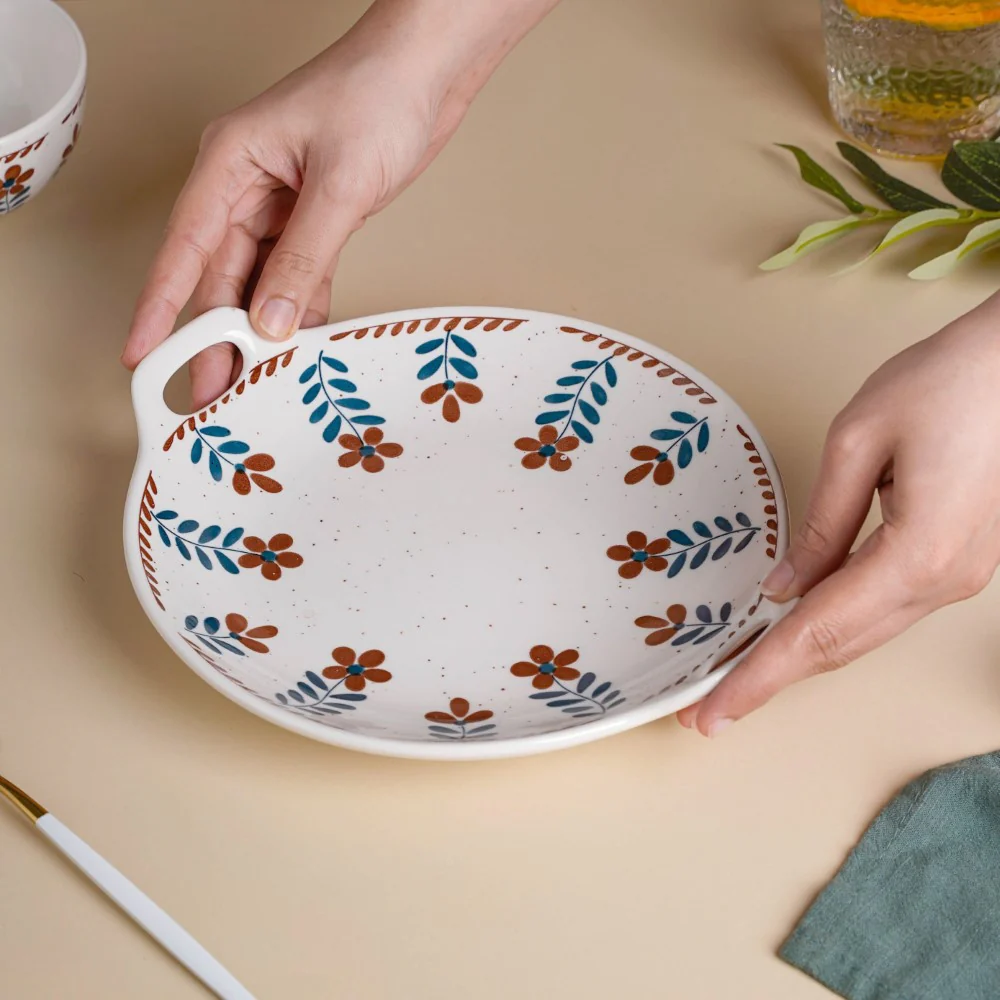 Carmella Floral Round Baking Dish 8 Inch - Image 2