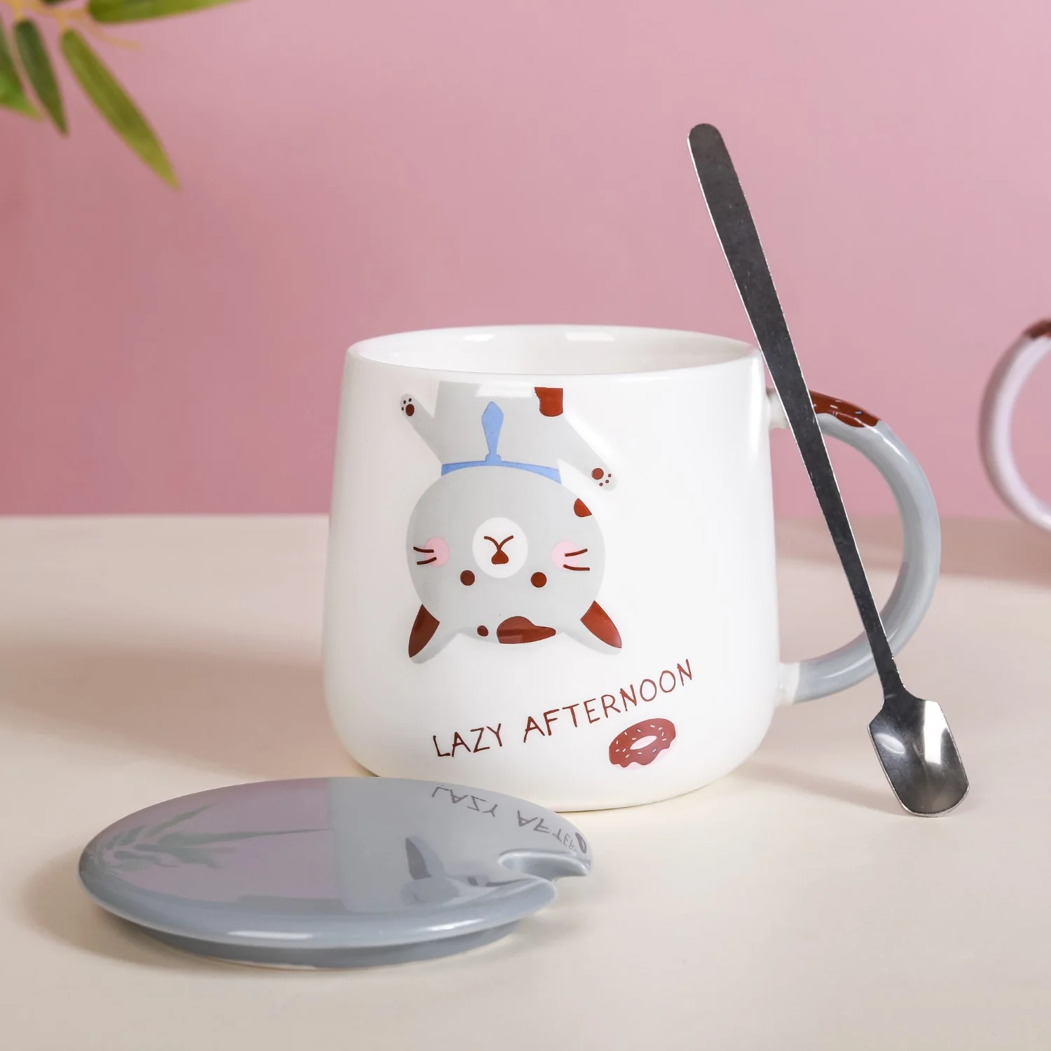 Cartoon Mug With Lid - Image 5