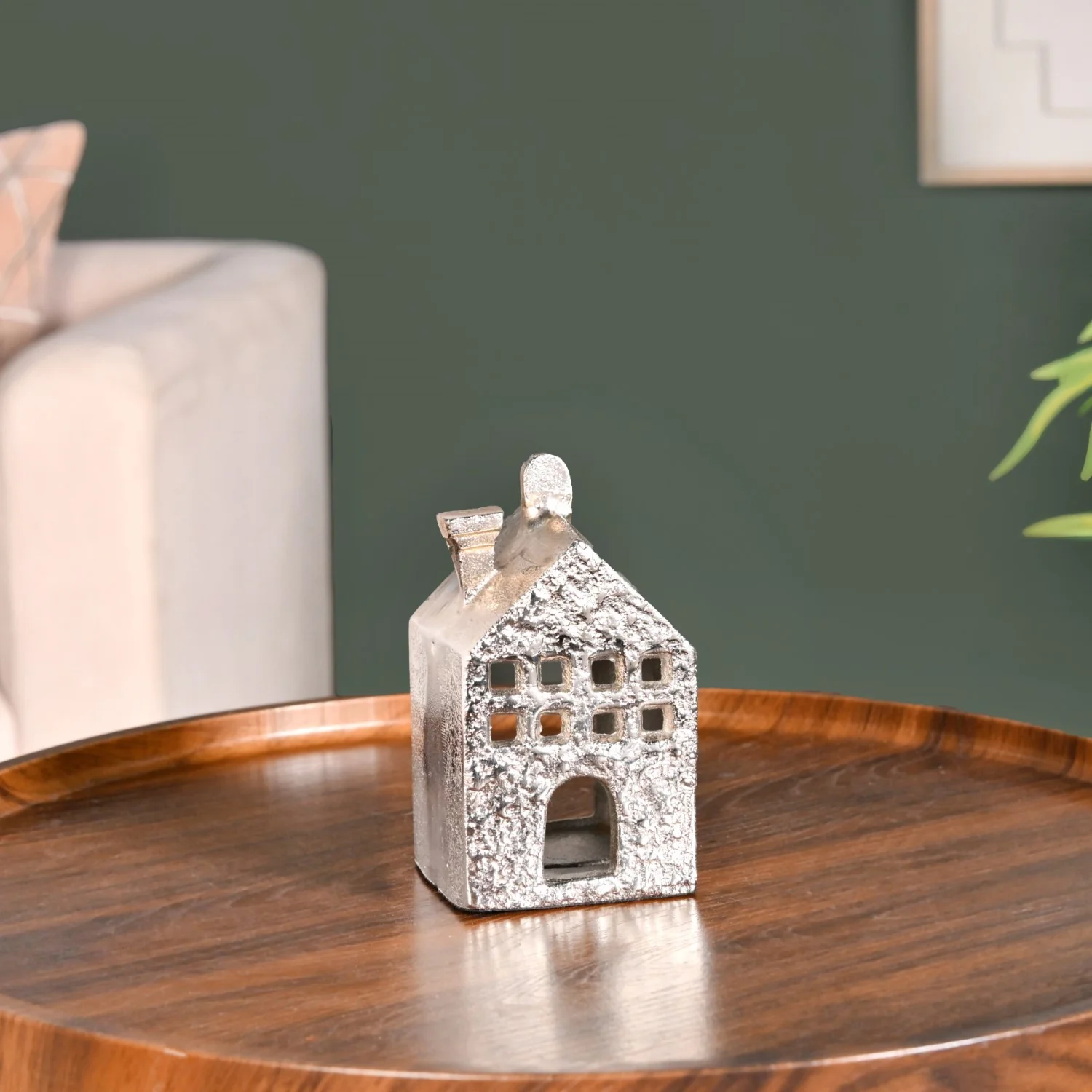 Casa Glow Tealight Holder In Silver - Image 2