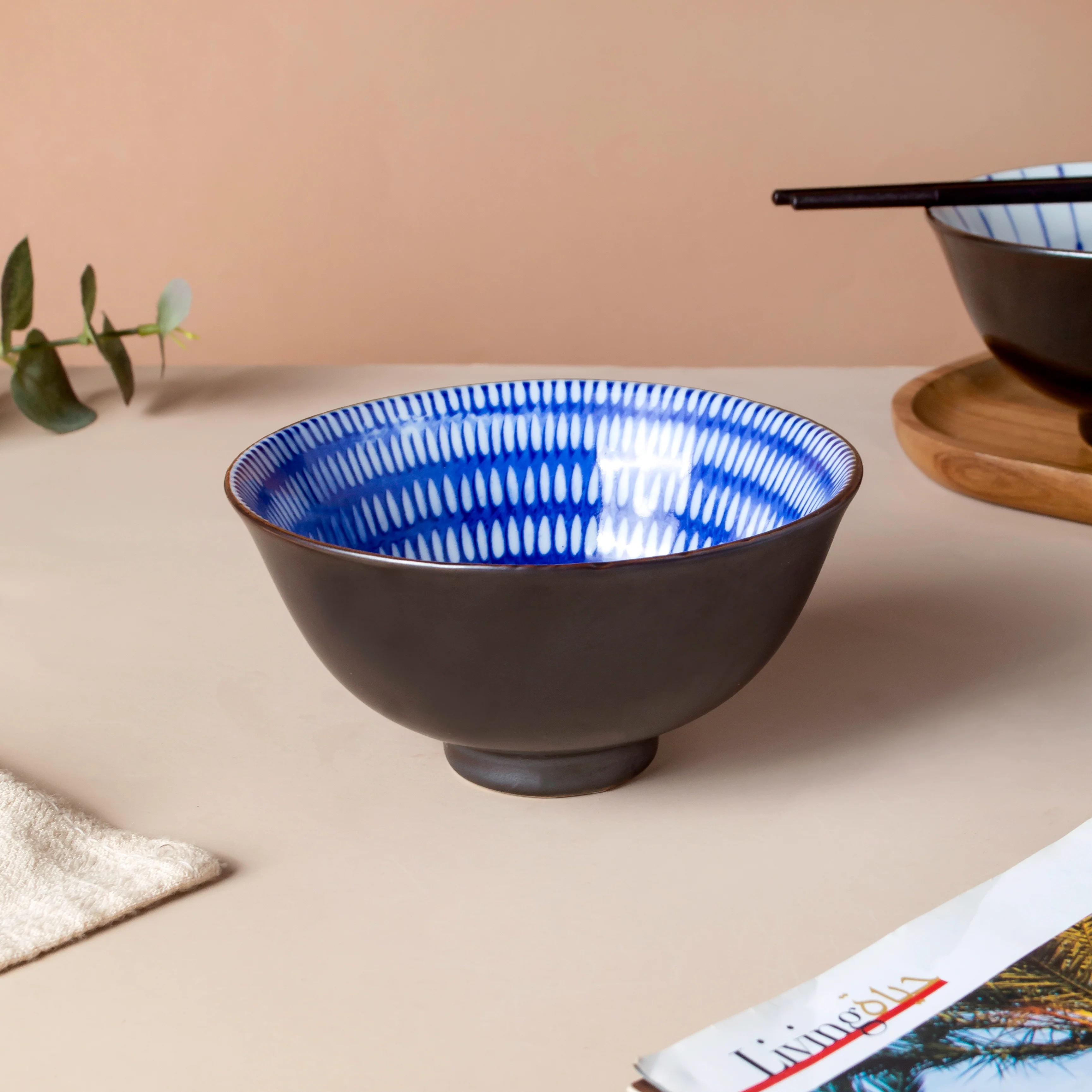 Caspian Cobalt Blue Soup Bowl 200ml - Image 4