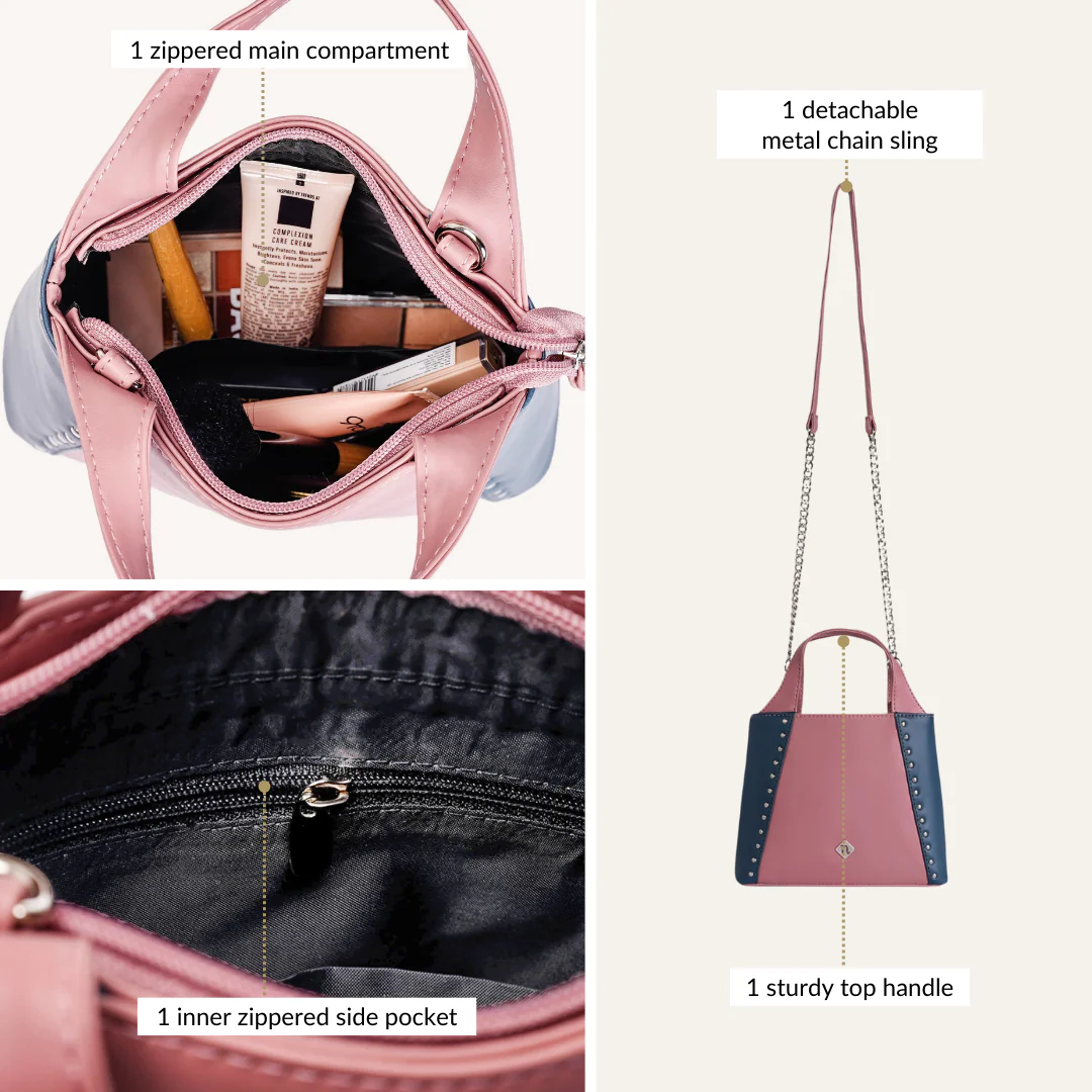 Celestia Chic Handbag With Detachable Sling - Image 6