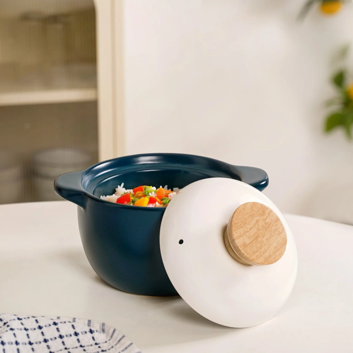 Cera Cooking Pot With Lid Teal 1800ml - Image 11