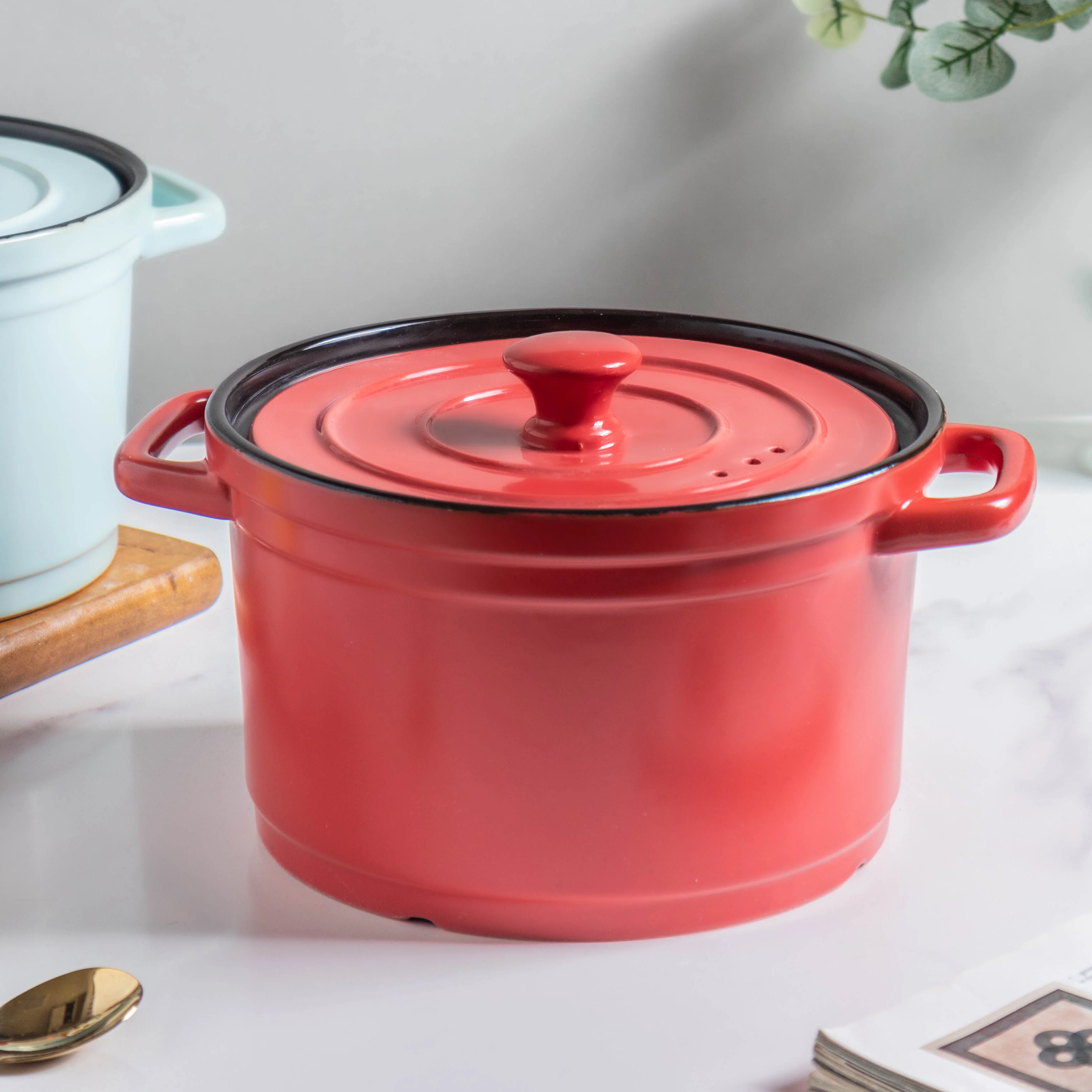 Ceramic Stock Pot With Lid Large - Image 10