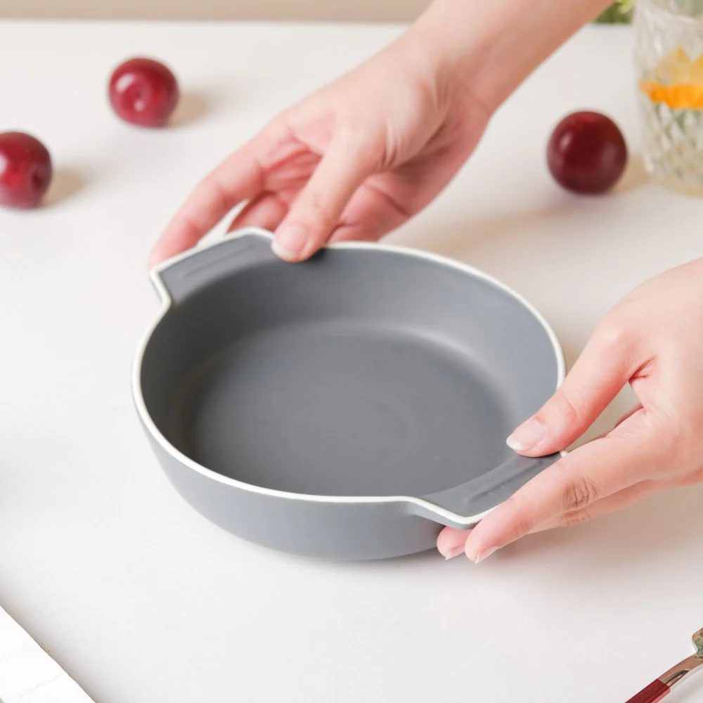 Ceramic Baking Pot Grey Small 400ml - Image 2