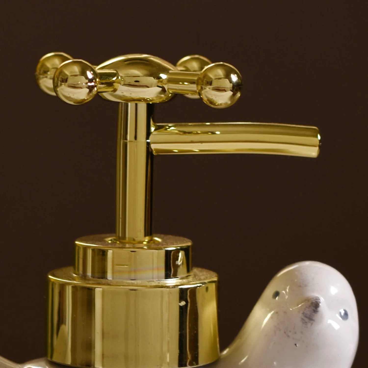 Ceramic Birdy Liquid Dispenser White - Image 9