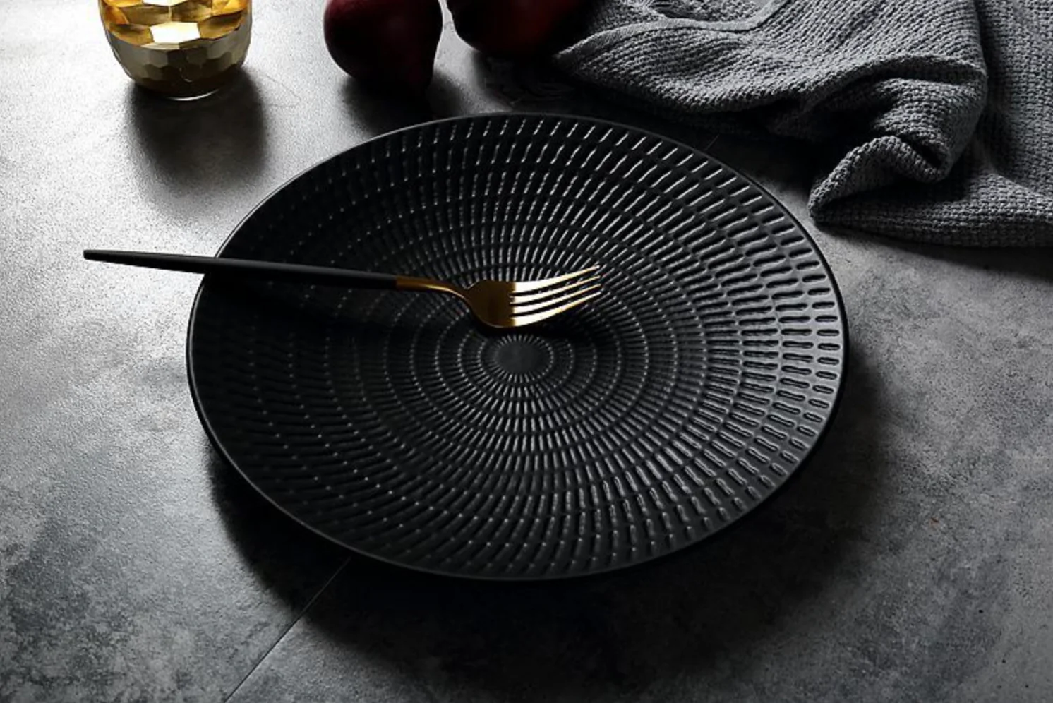 Ceramic Black Dinner Plate - Image 5