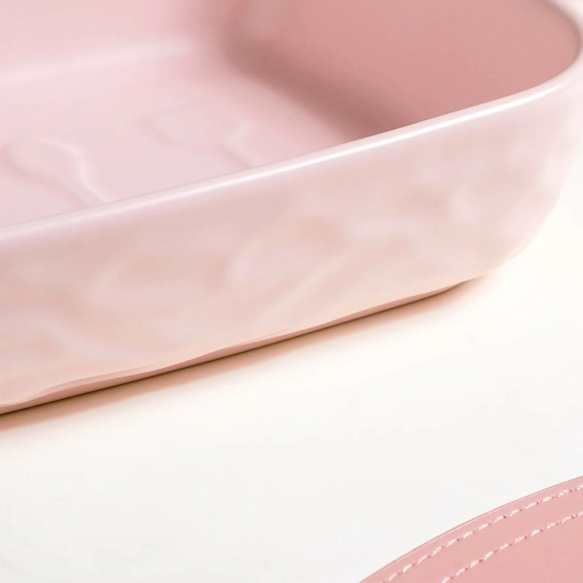 Ceramic Casserole Dish With Double Handle Pink 650 ml - Image 13