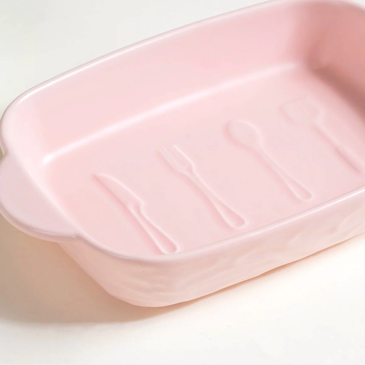 Ceramic Casserole Dish With Double Handle Pink 650 ml - Image 6