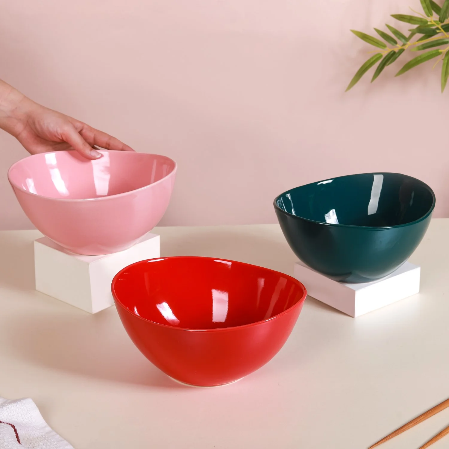Ceramic Contemporary Bowl Large 1200 ml - Image 2