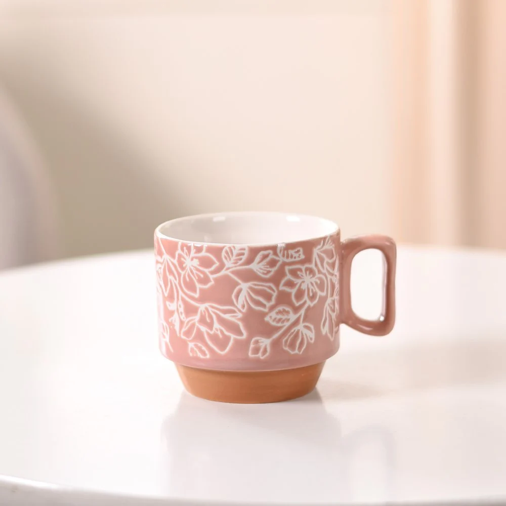 Ceramic Gaia Stackable Coffee Cup Set Of 4 250ml - Image 7
