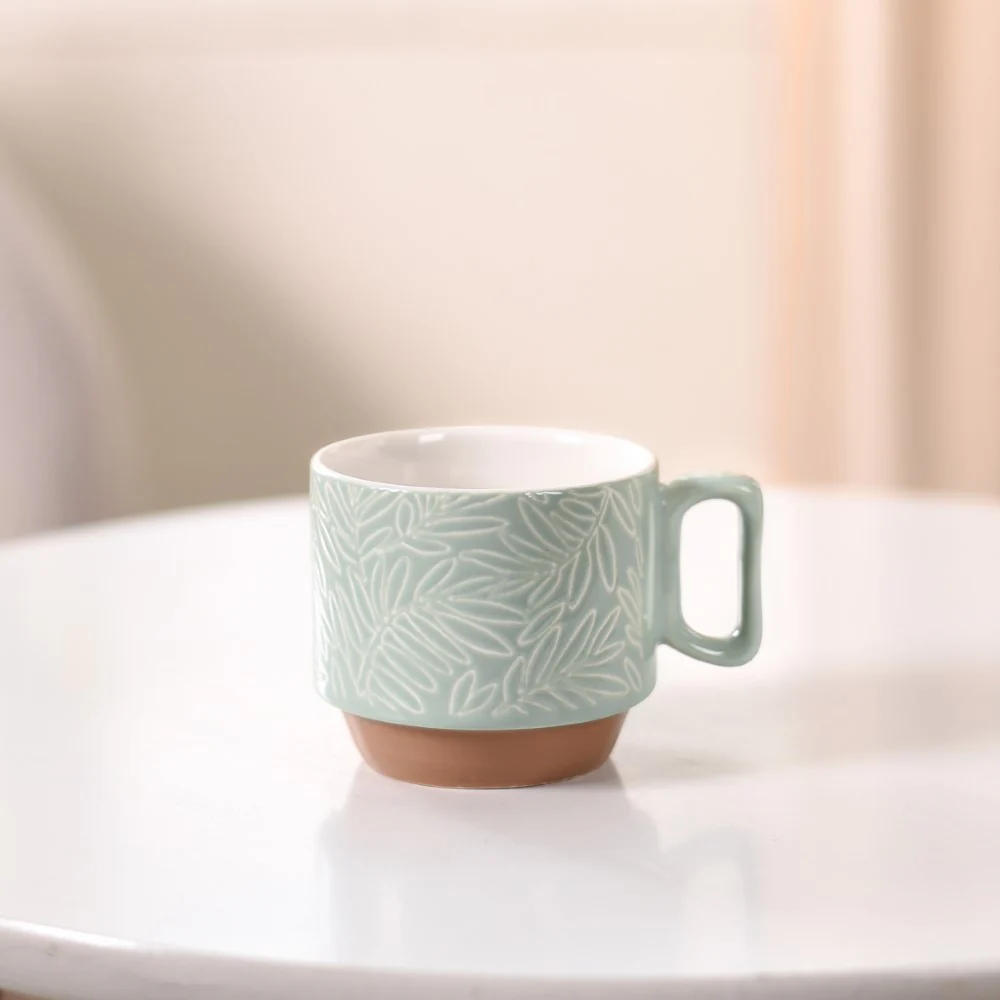Ceramic Gaia Stackable Coffee Cup Set Of 4 250ml - Image 9