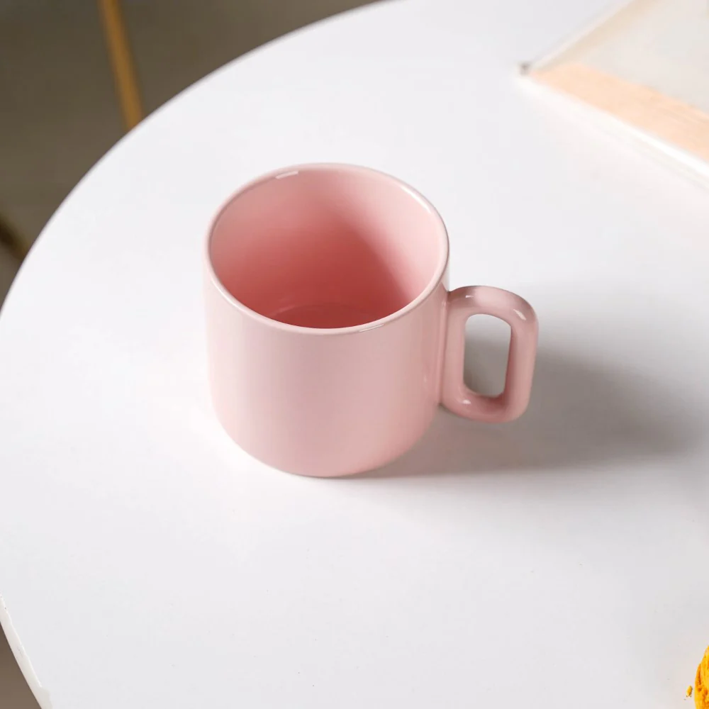 Ceramic Mug Pink 220ml - Image 4