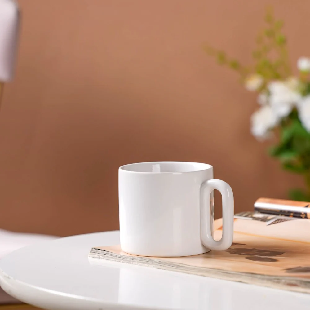 Ceramic Mug White 220ml - Image 5